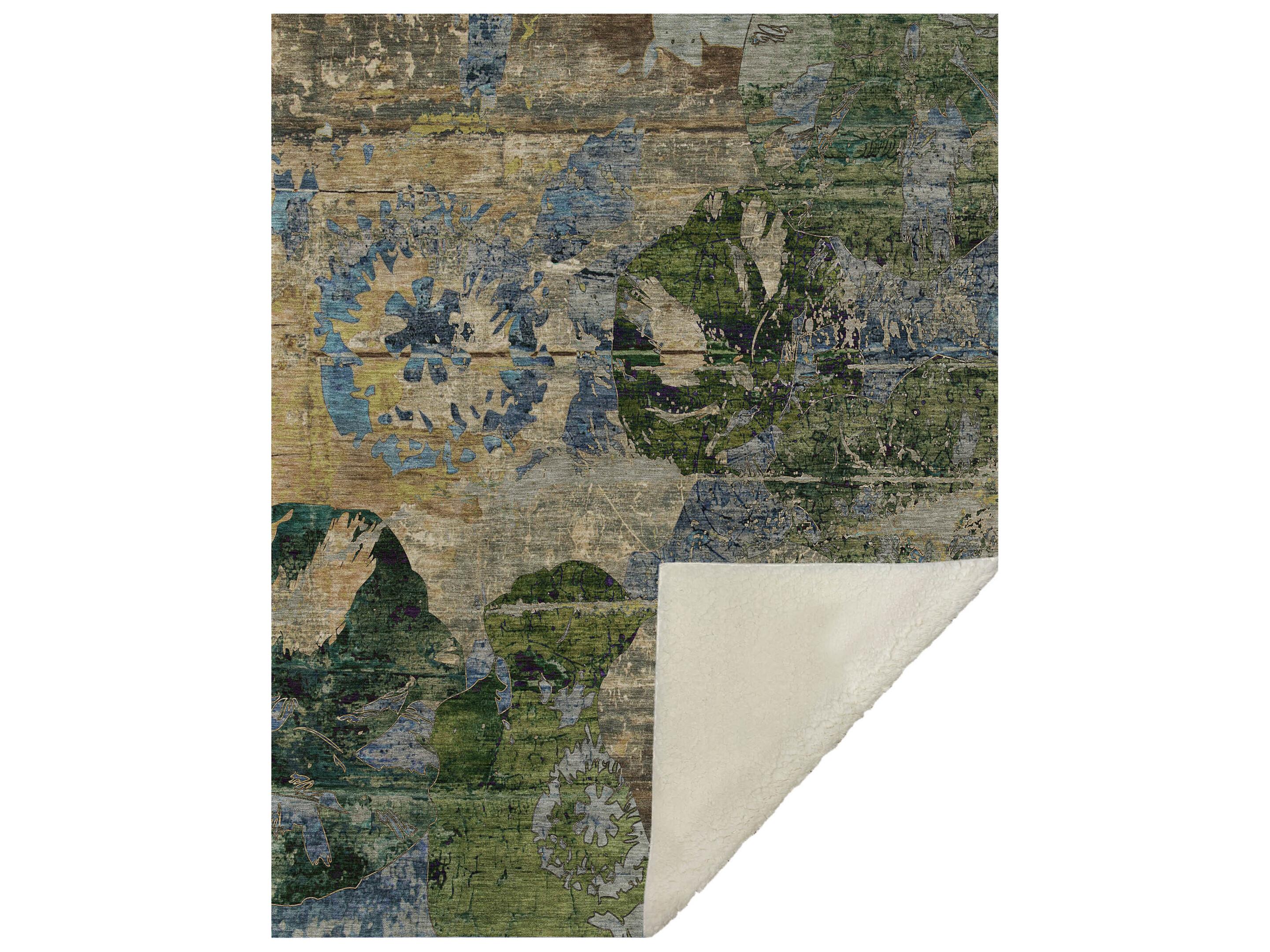 Dalyn Sherpa Brown Polyester Throw