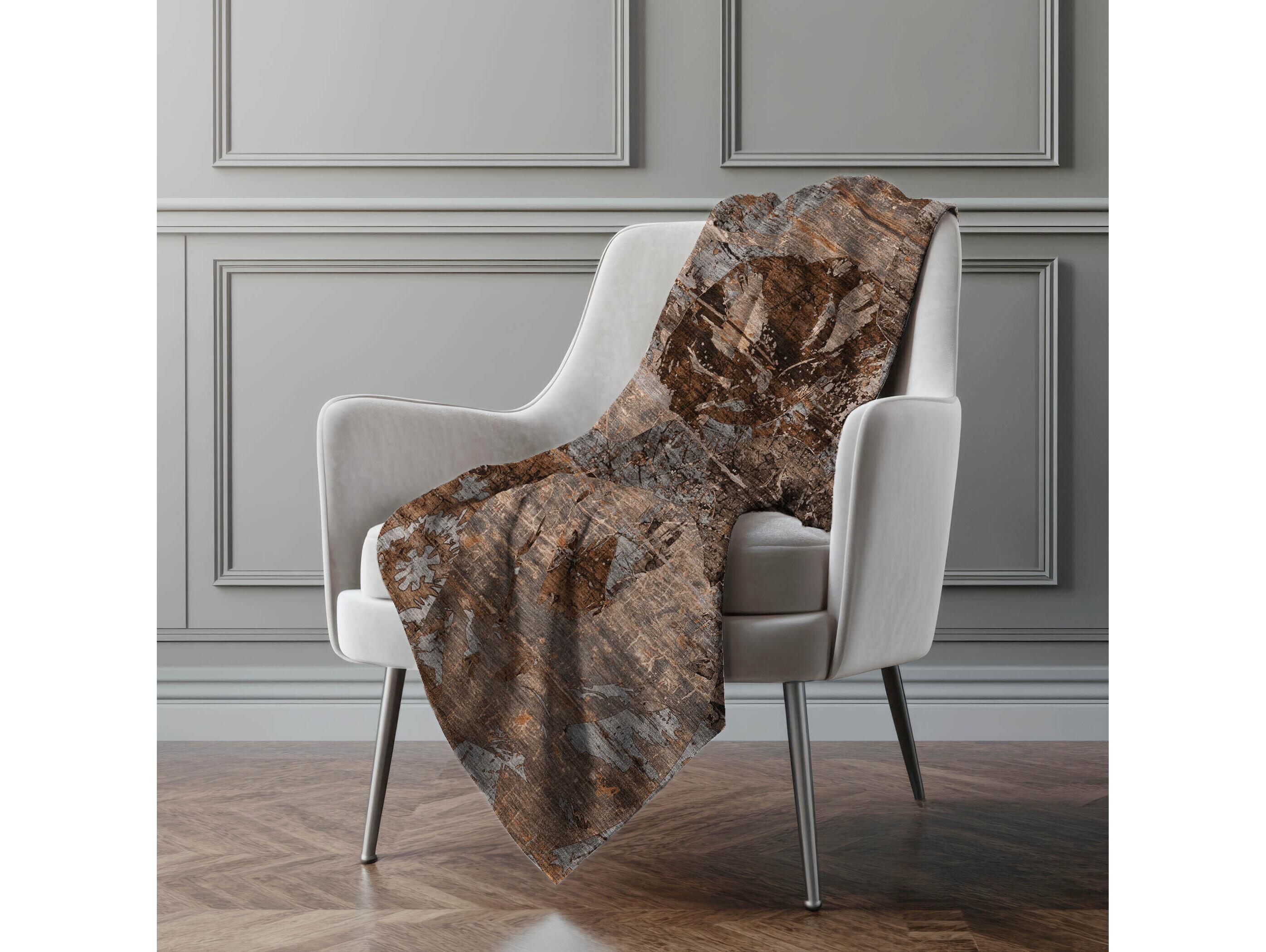 Dalyn Sherpa Orange Polyester Throw