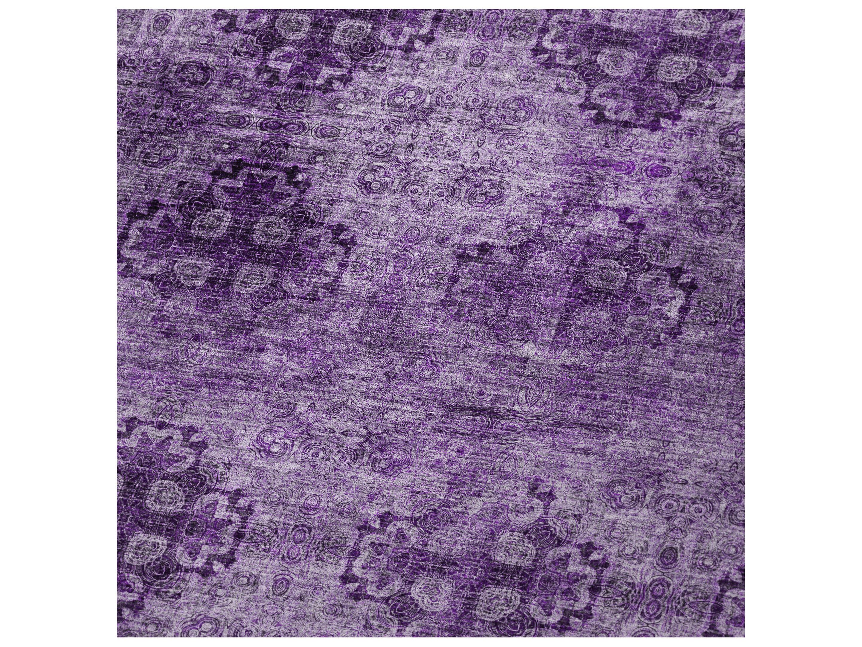 Dalyn Sherpa Purple Polyester Throw