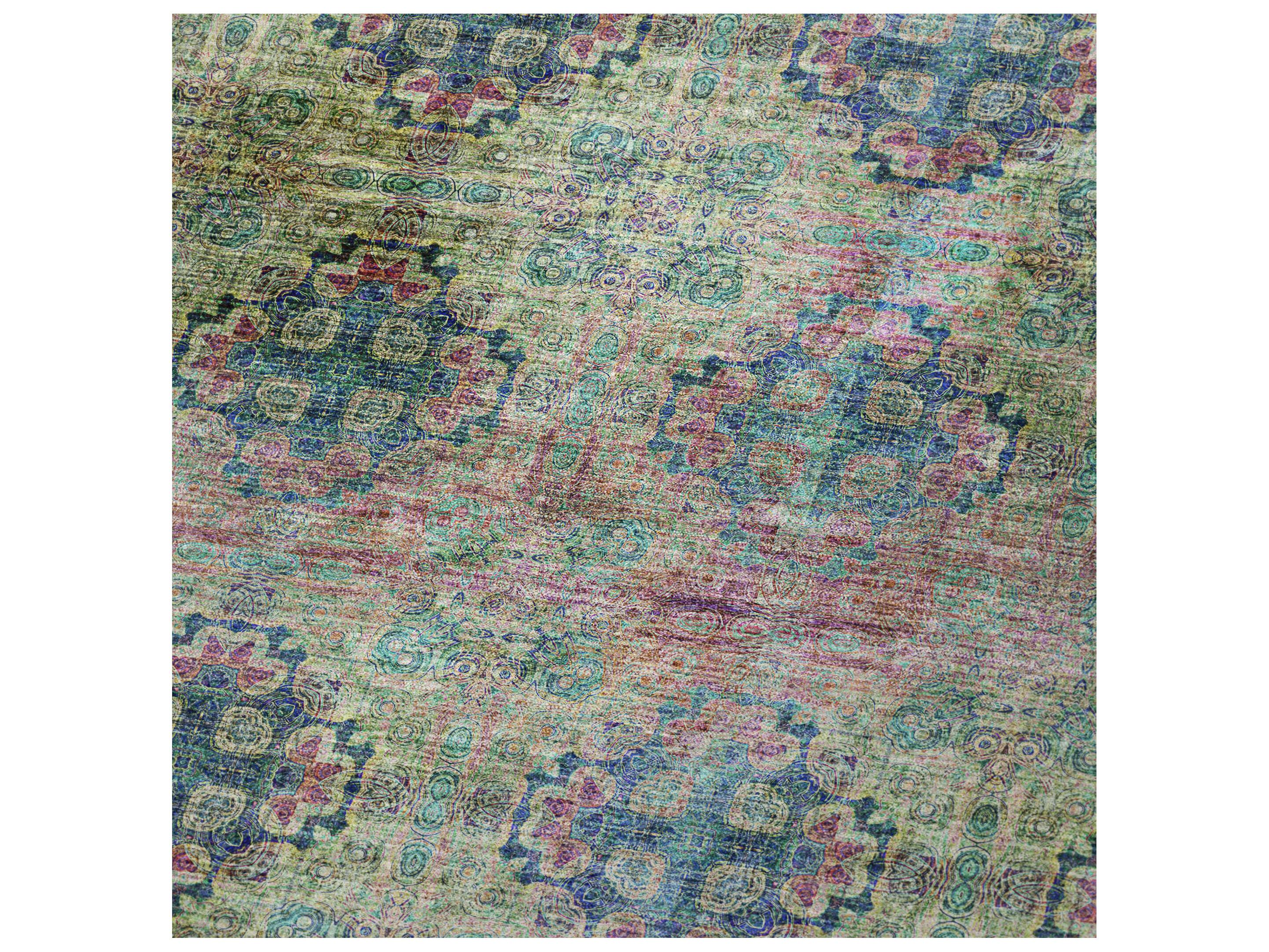 Dalyn Sherpa Green Polyester Throw