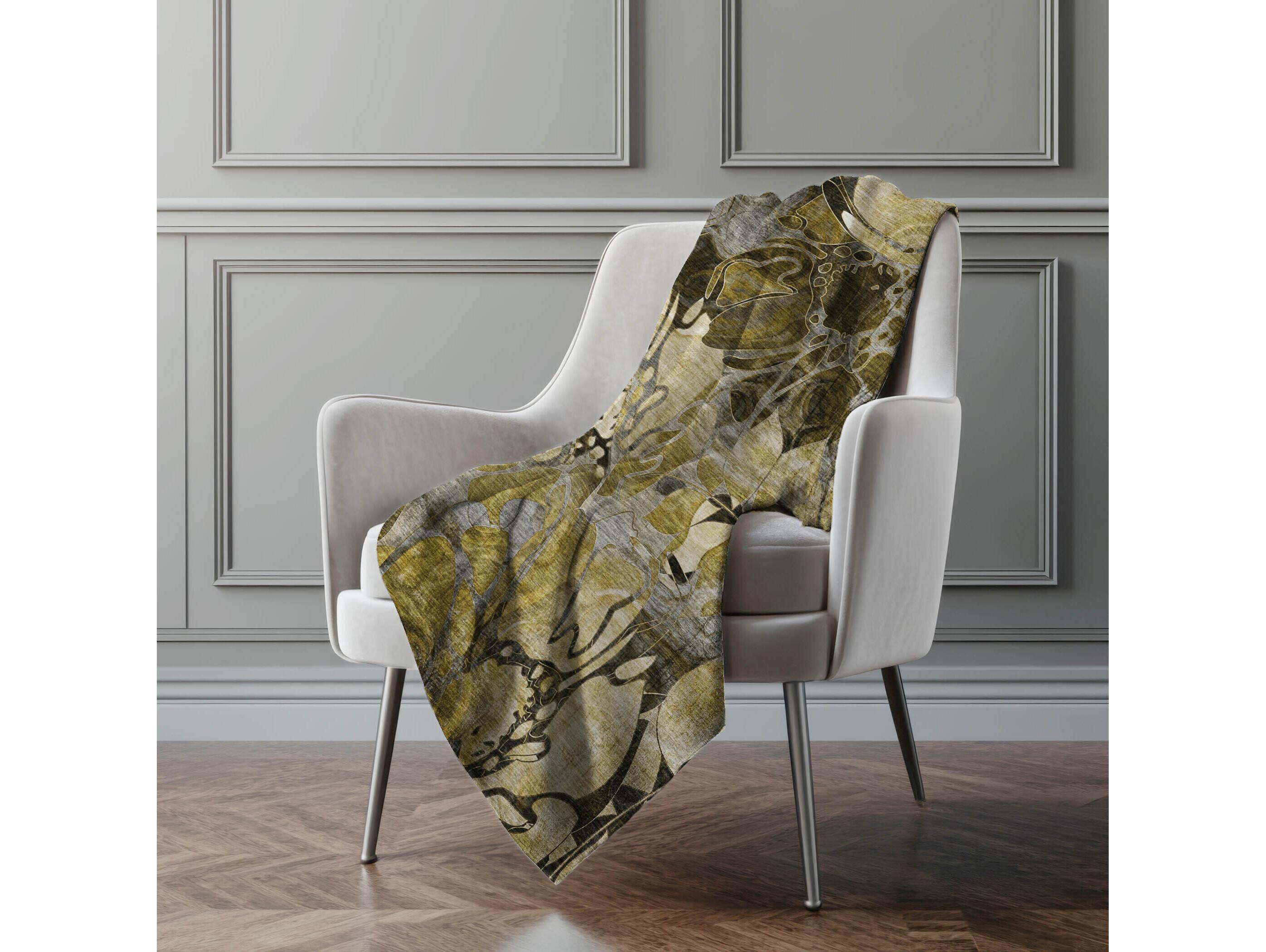 Dalyn Sherpa Brown Polyester Throw