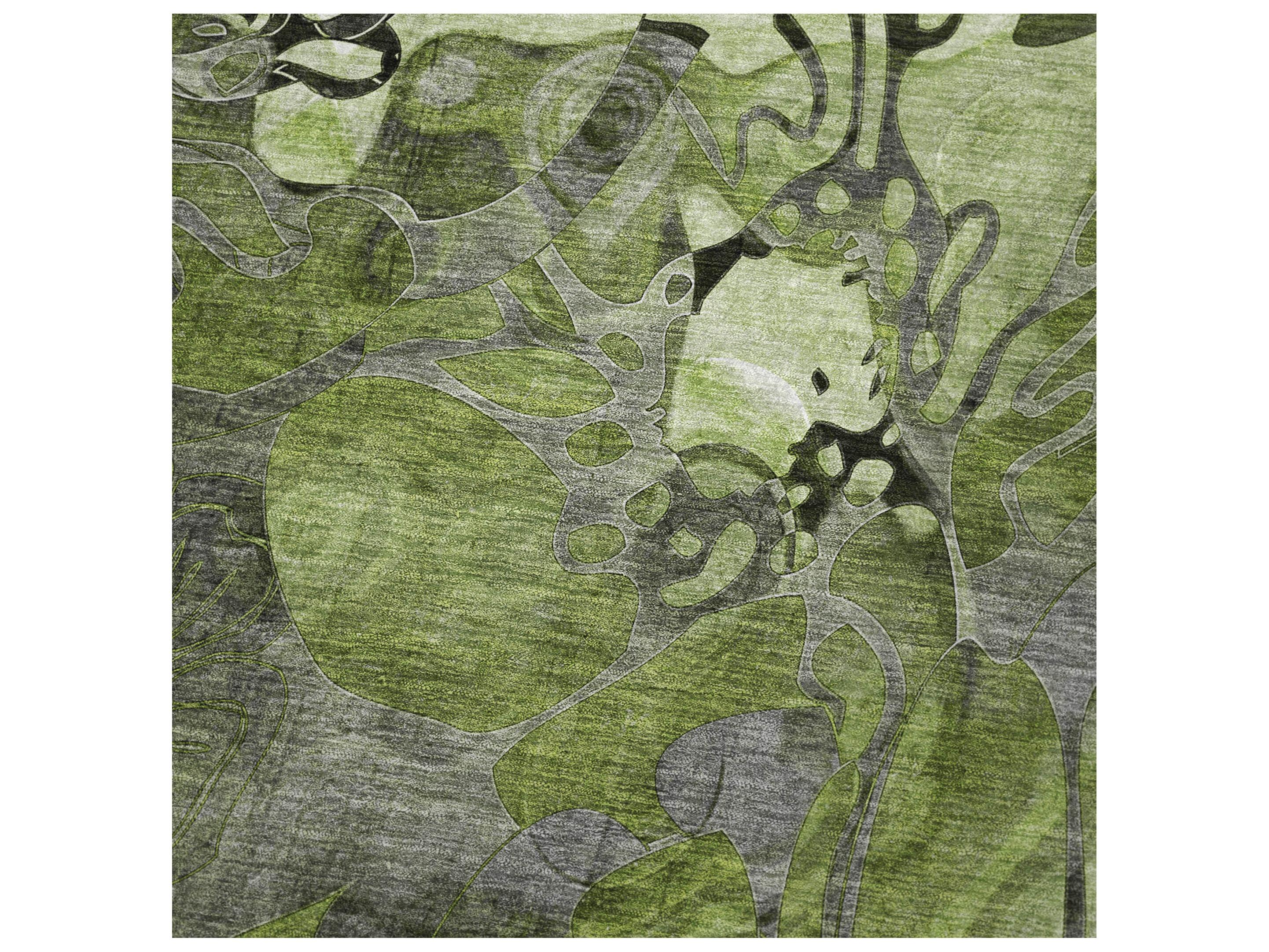 Dalyn Sherpa Green Polyester Throw