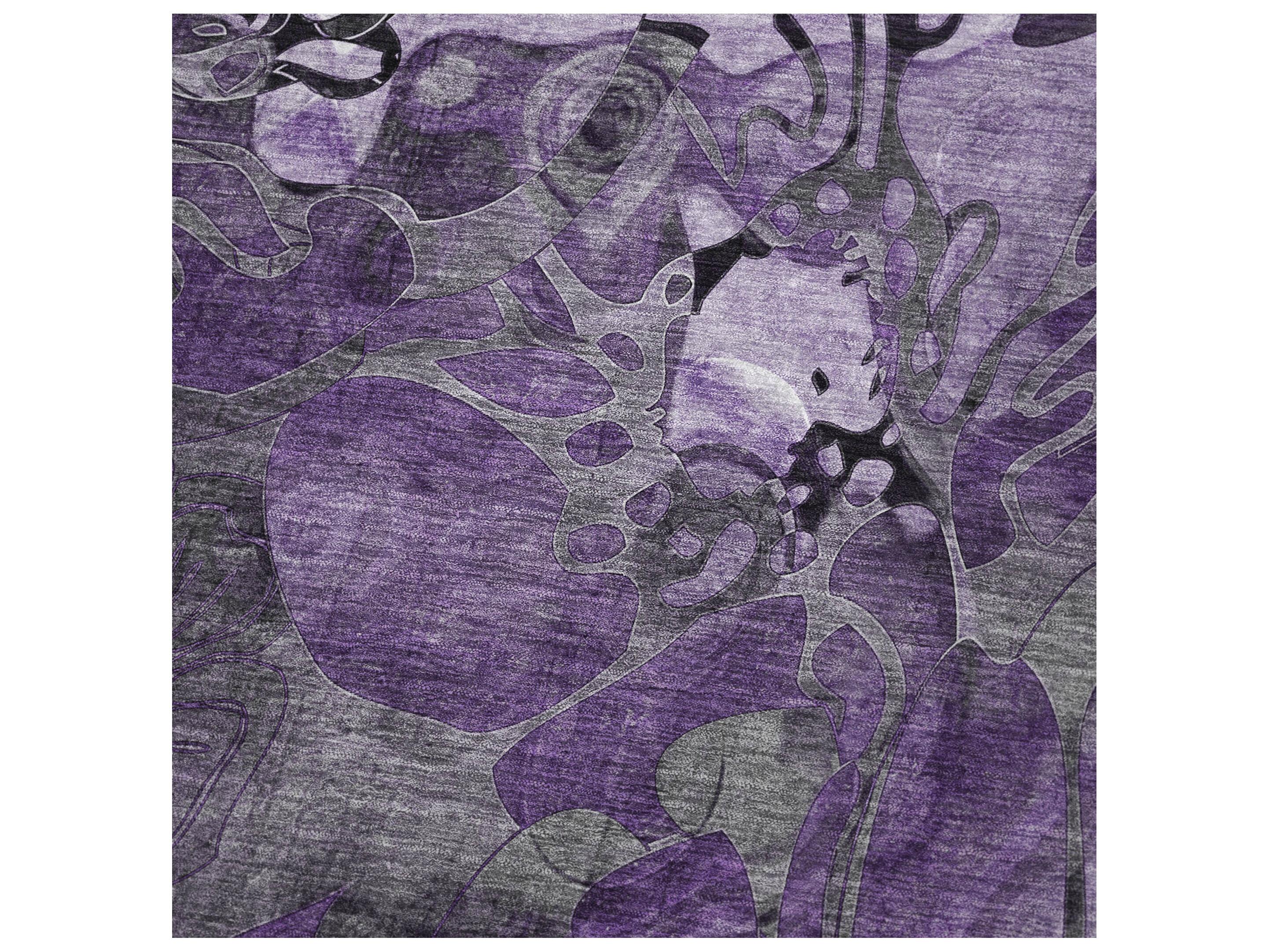 Dalyn Sherpa Purple Polyester Throw