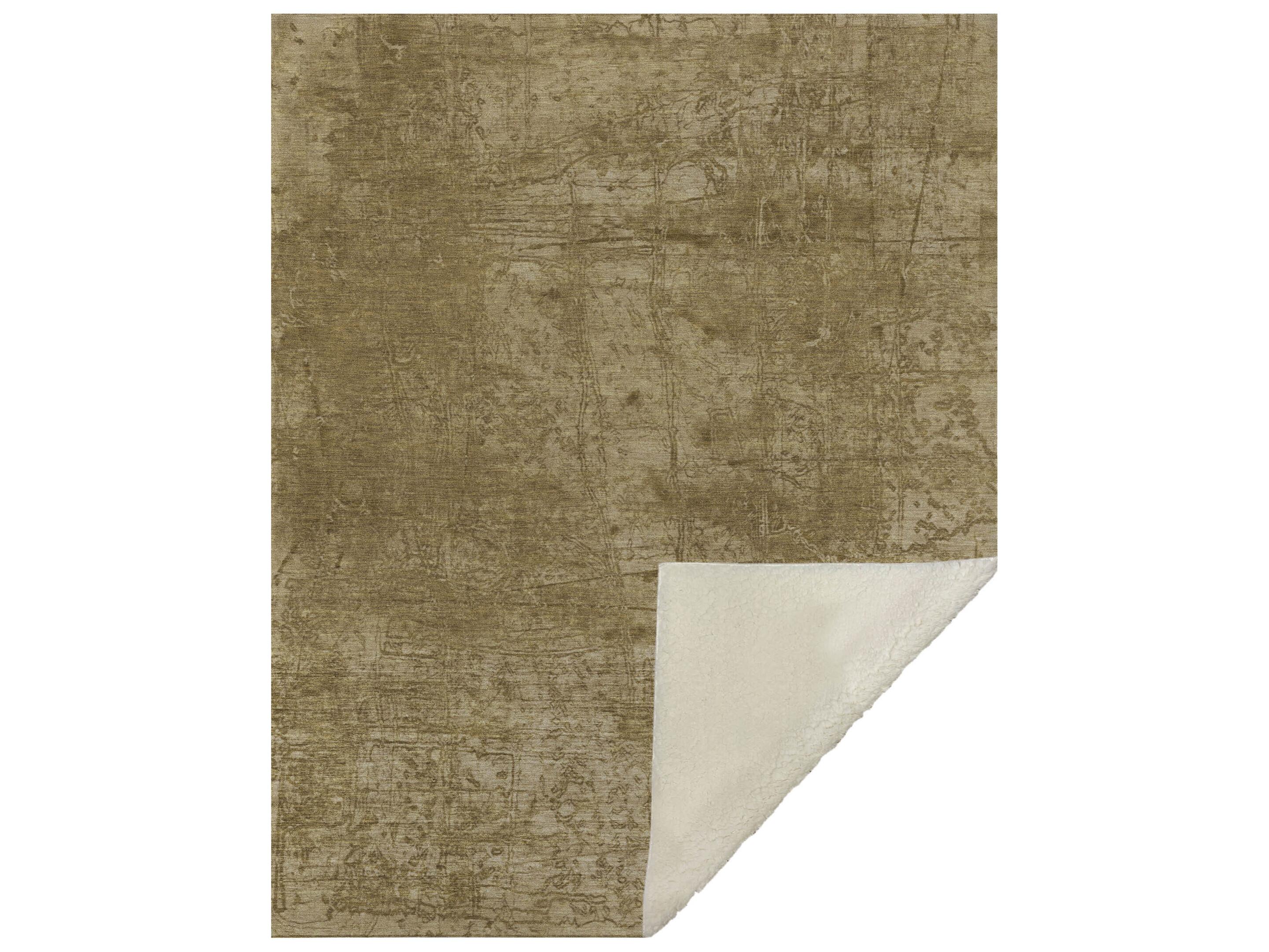 Dalyn Sherpa Brown Polyester Throw