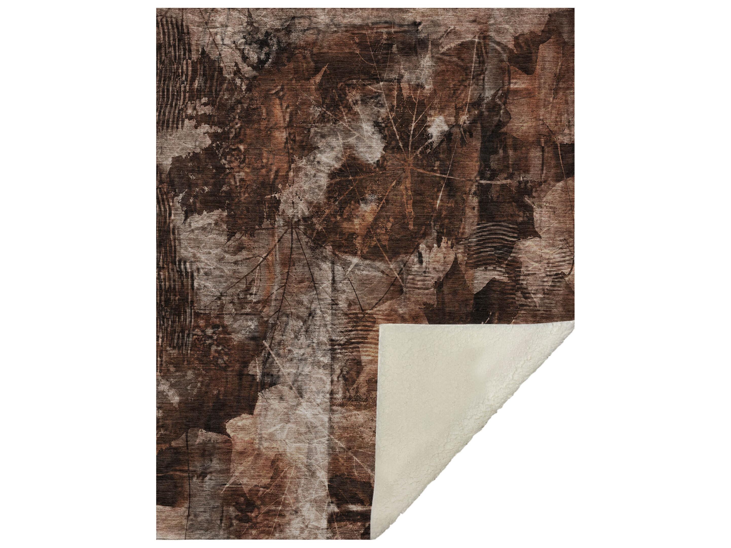 Dalyn Sherpa Orange Polyester Throw