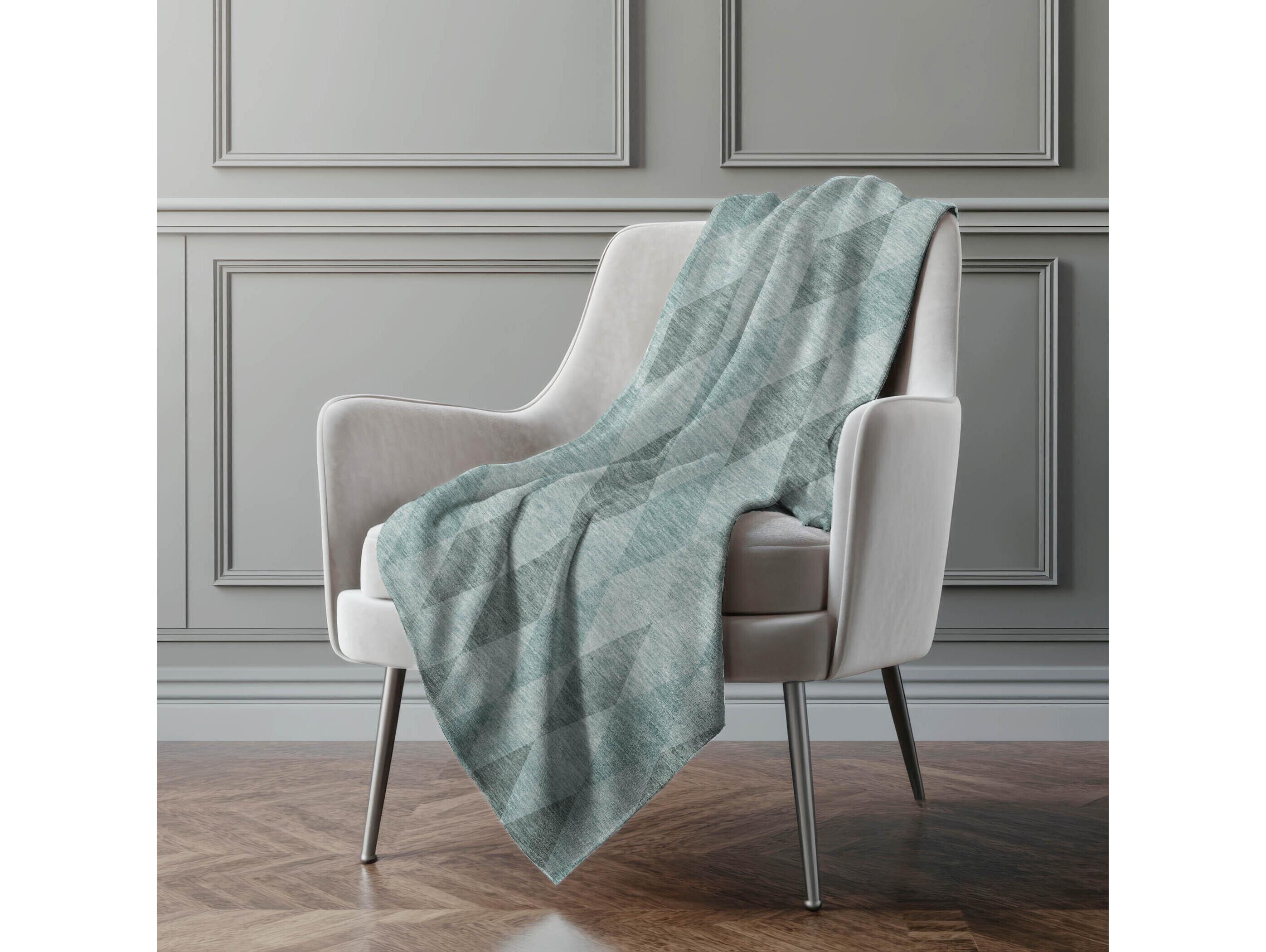 Dalyn Sherpa Teal Polyester Throw