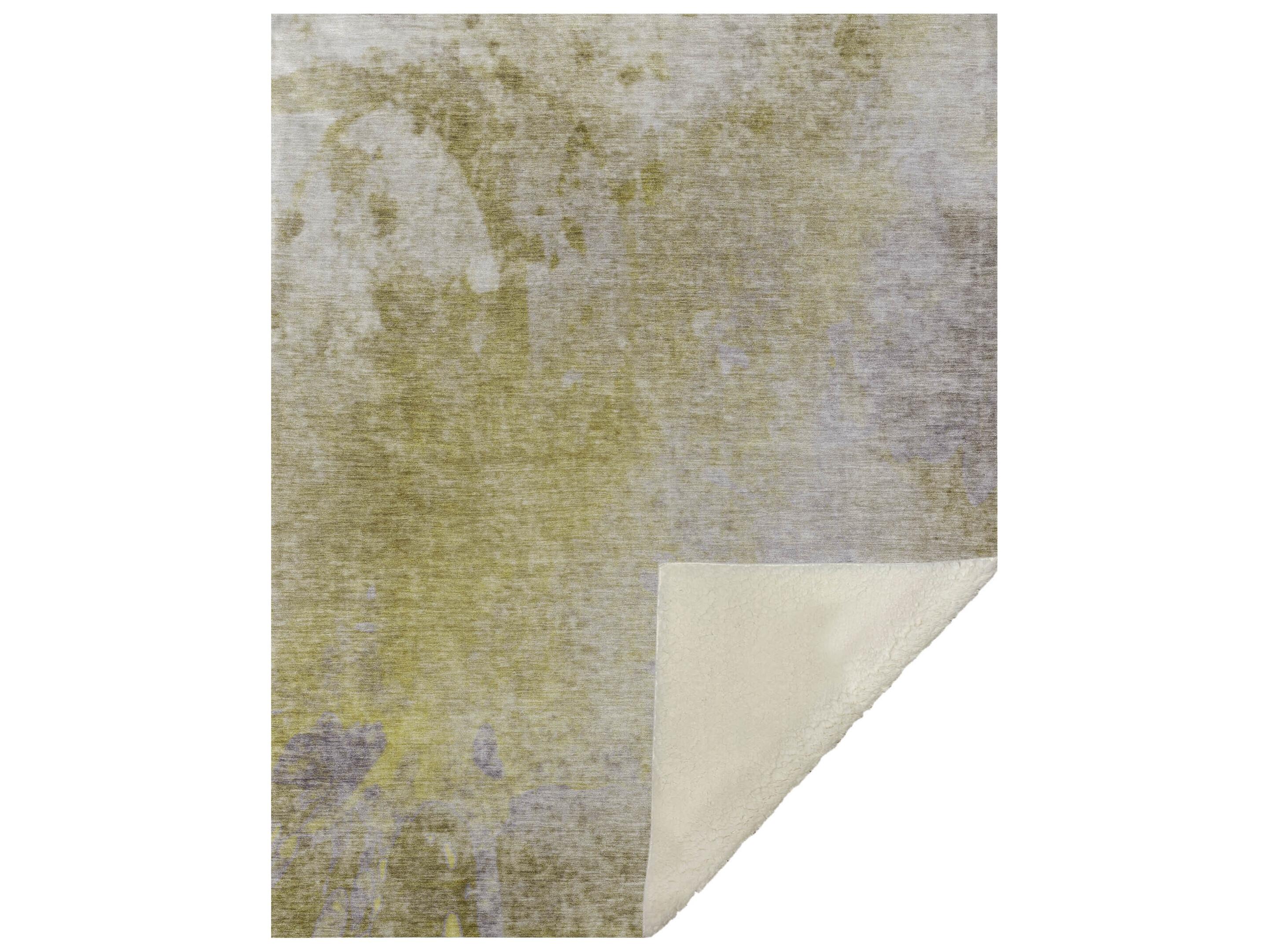 Dalyn Sherpa Gold Polyester Throw