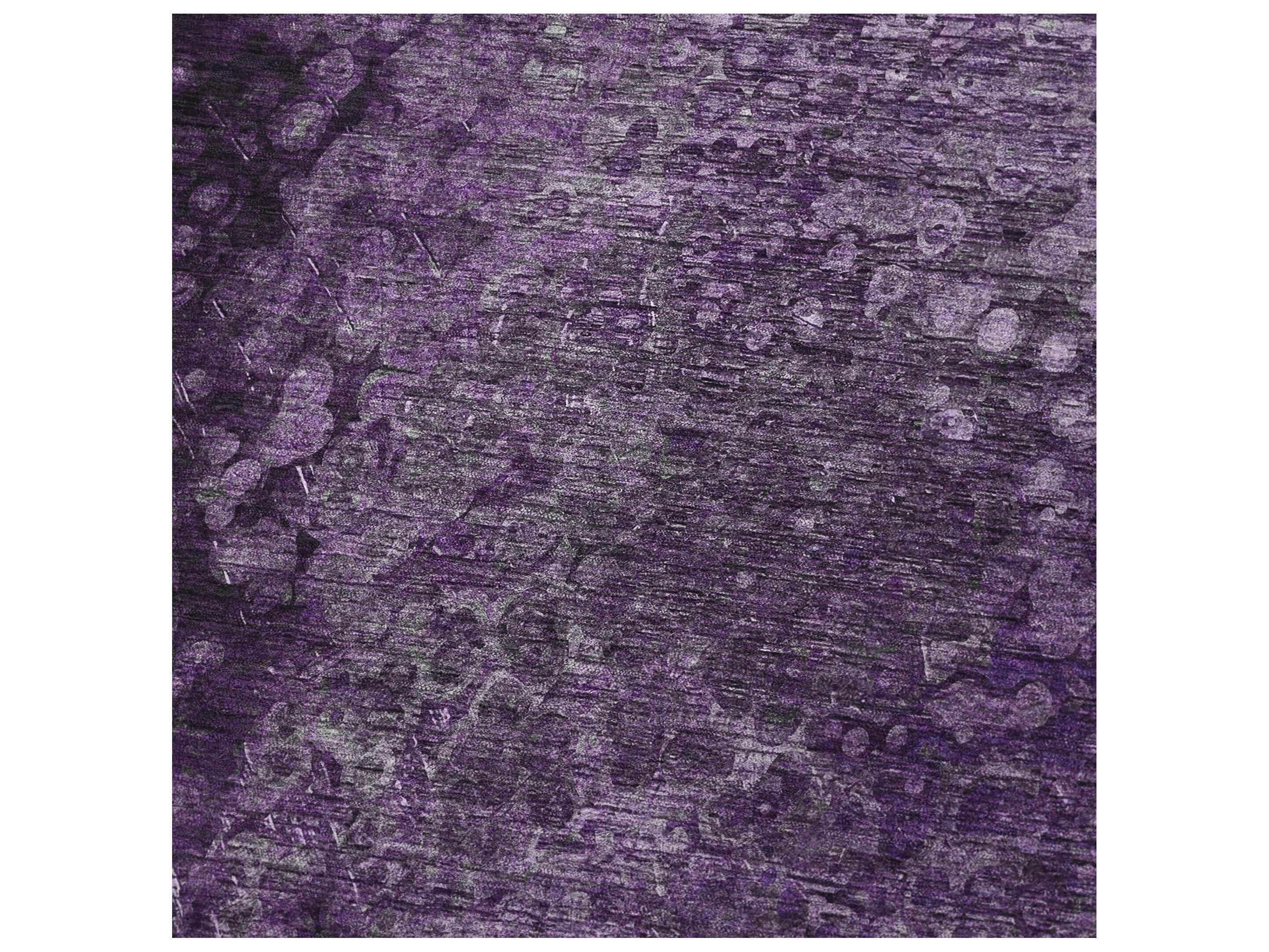 Dalyn Sherpa Purple Polyester Throw