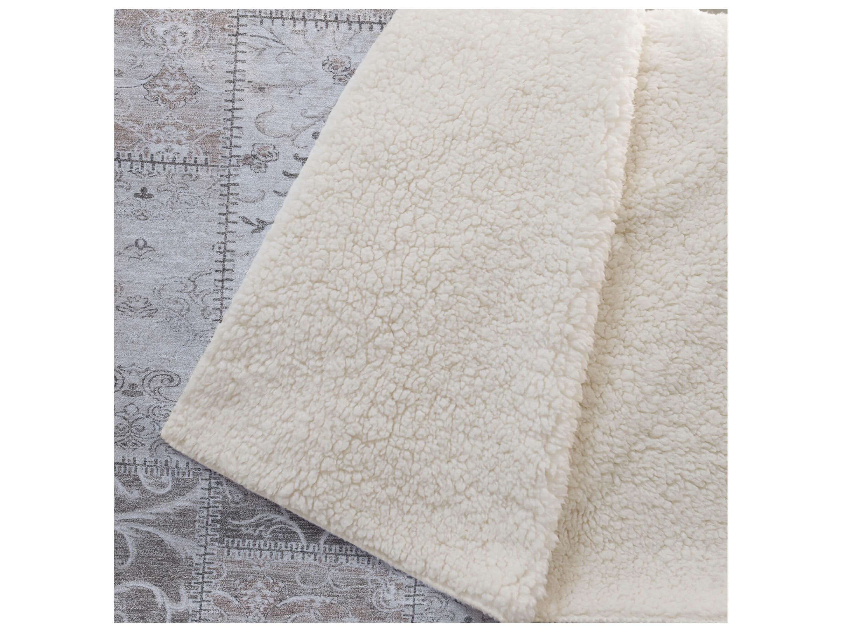 Dalyn Sherpa Brown Polyester Throw