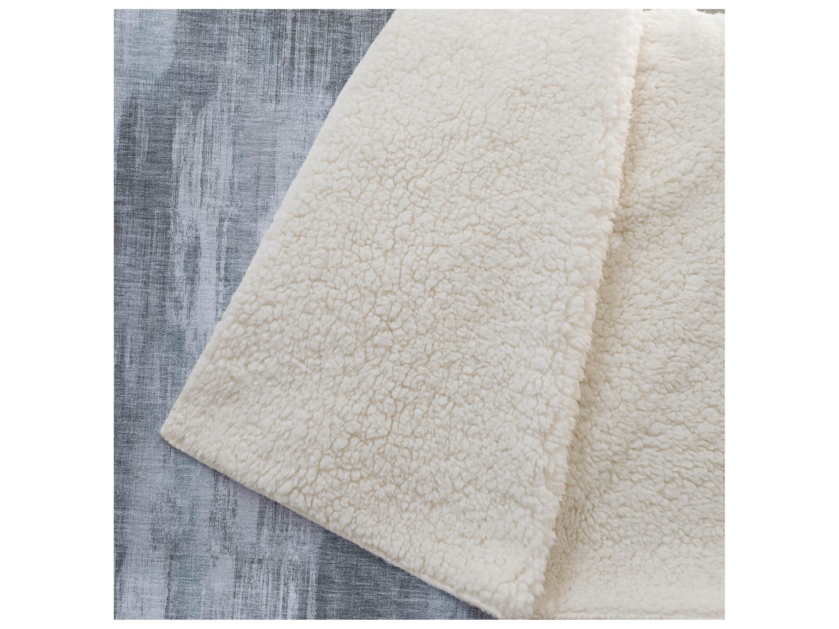 Dalyn Sherpa Teal Polyester Throw