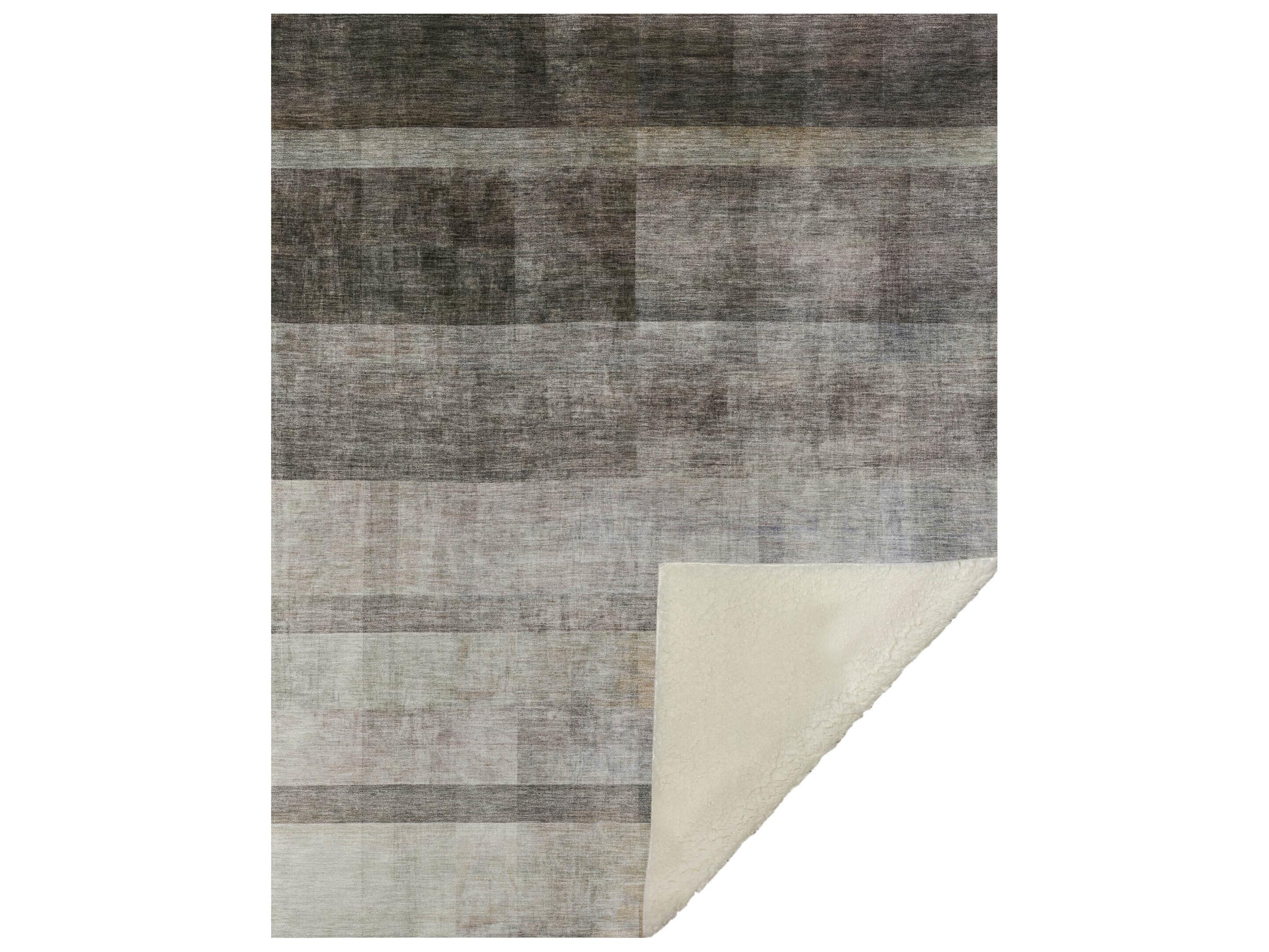 Dalyn Sherpa Brown Polyester Throw