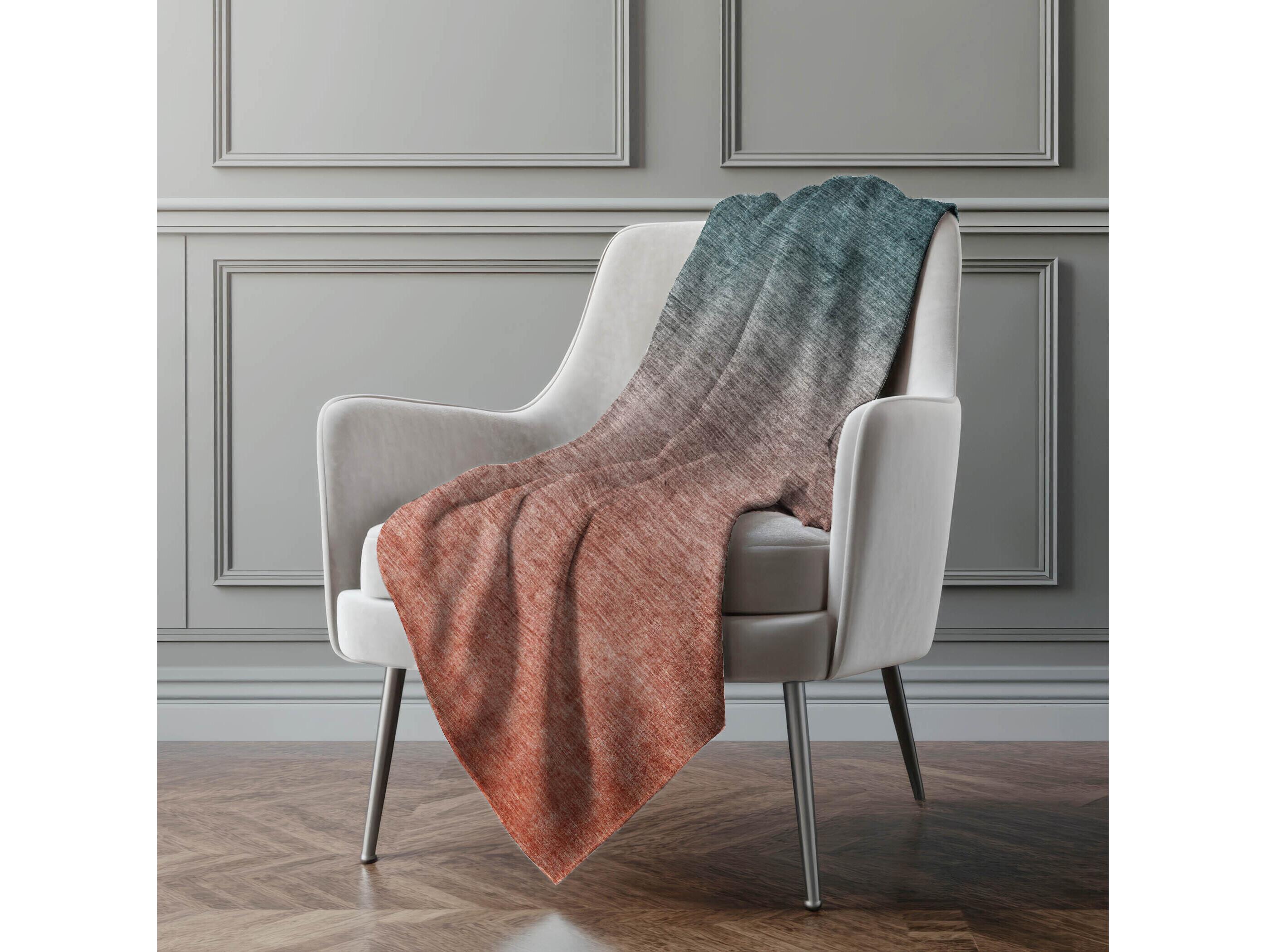 Dalyn Sherpa Teal Polyester Throw