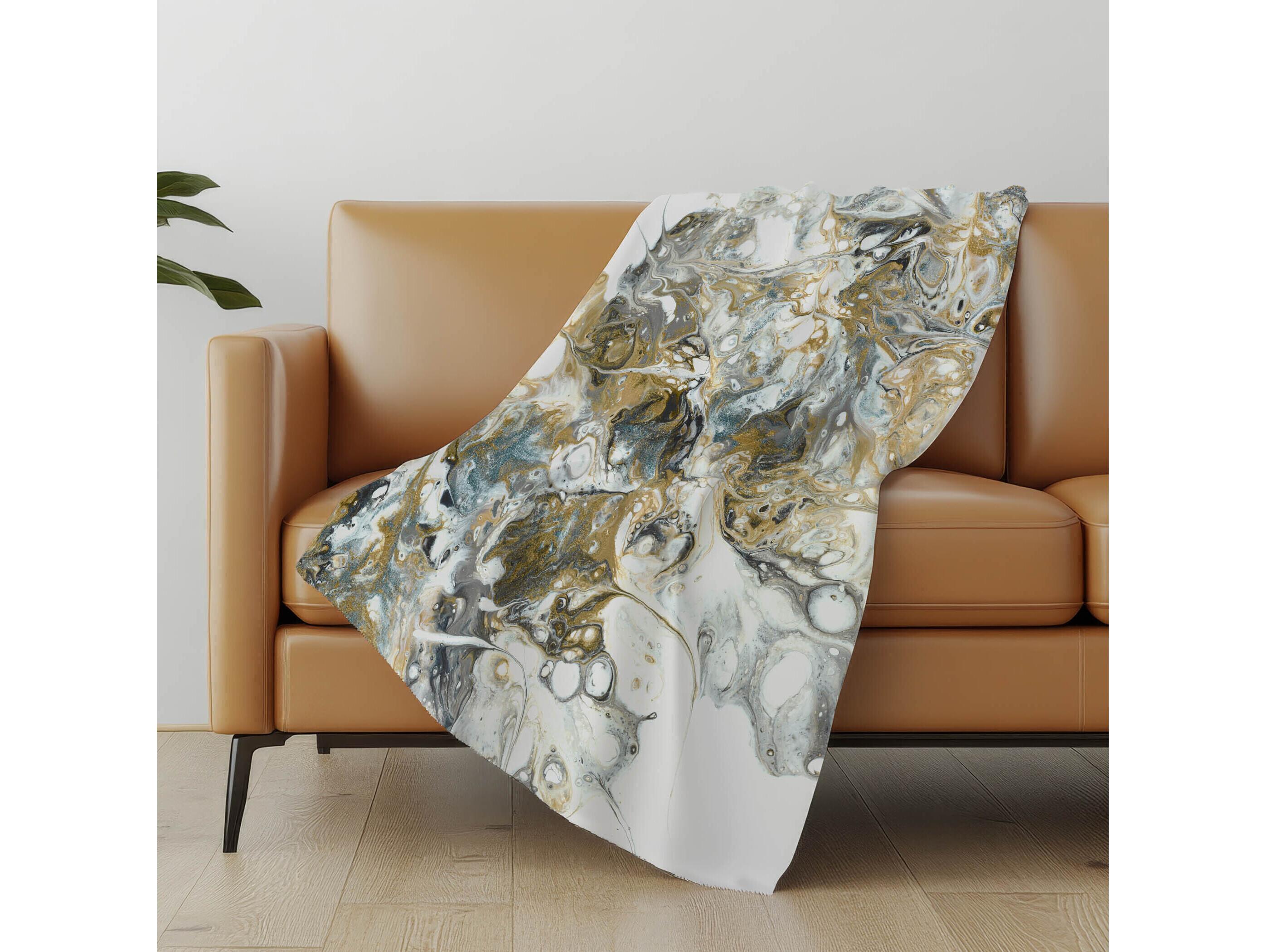 Dalyn Sherpa Neutral Polyester Throw