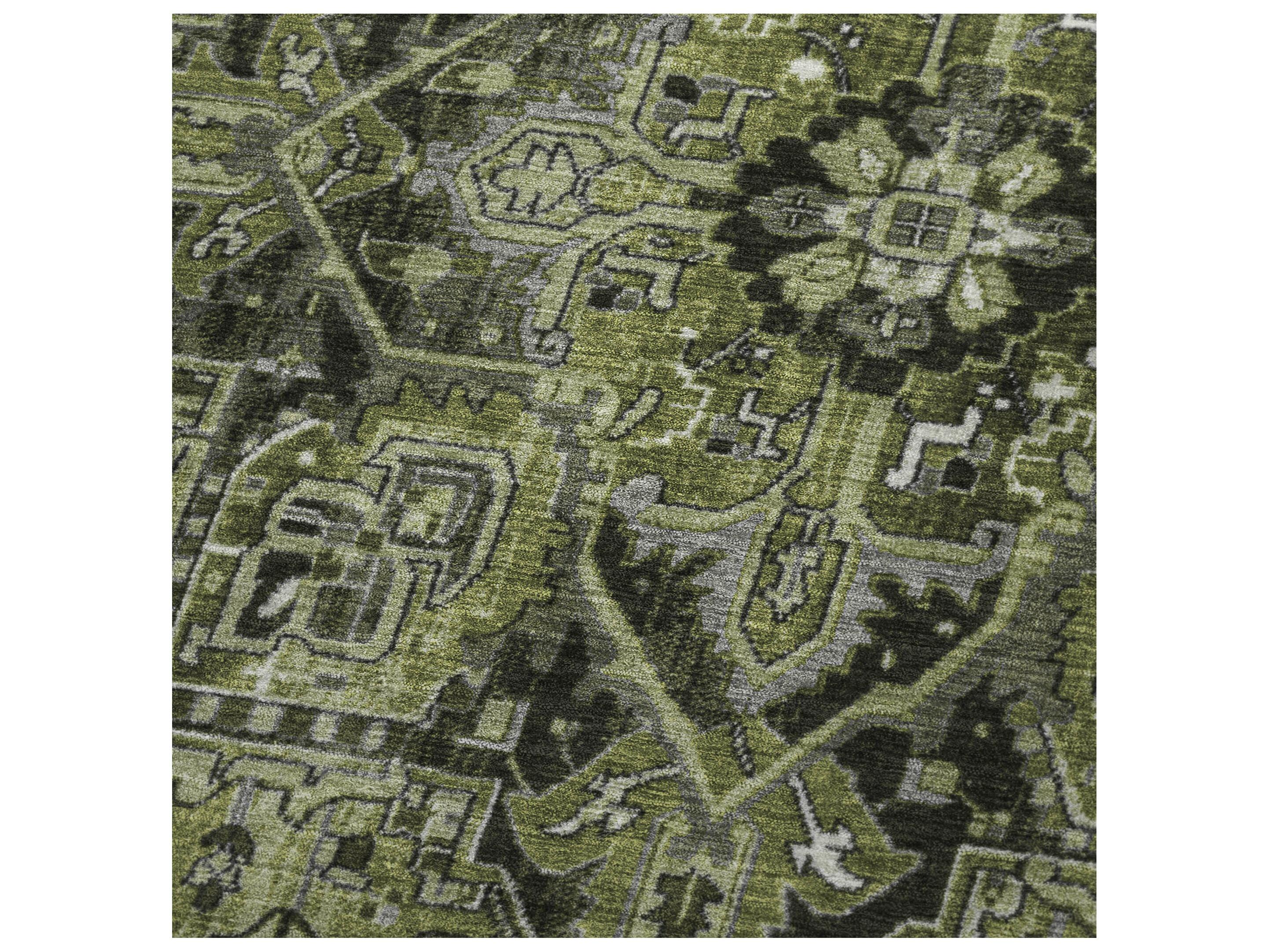 Dalyn Sherpa Green Polyester Throw