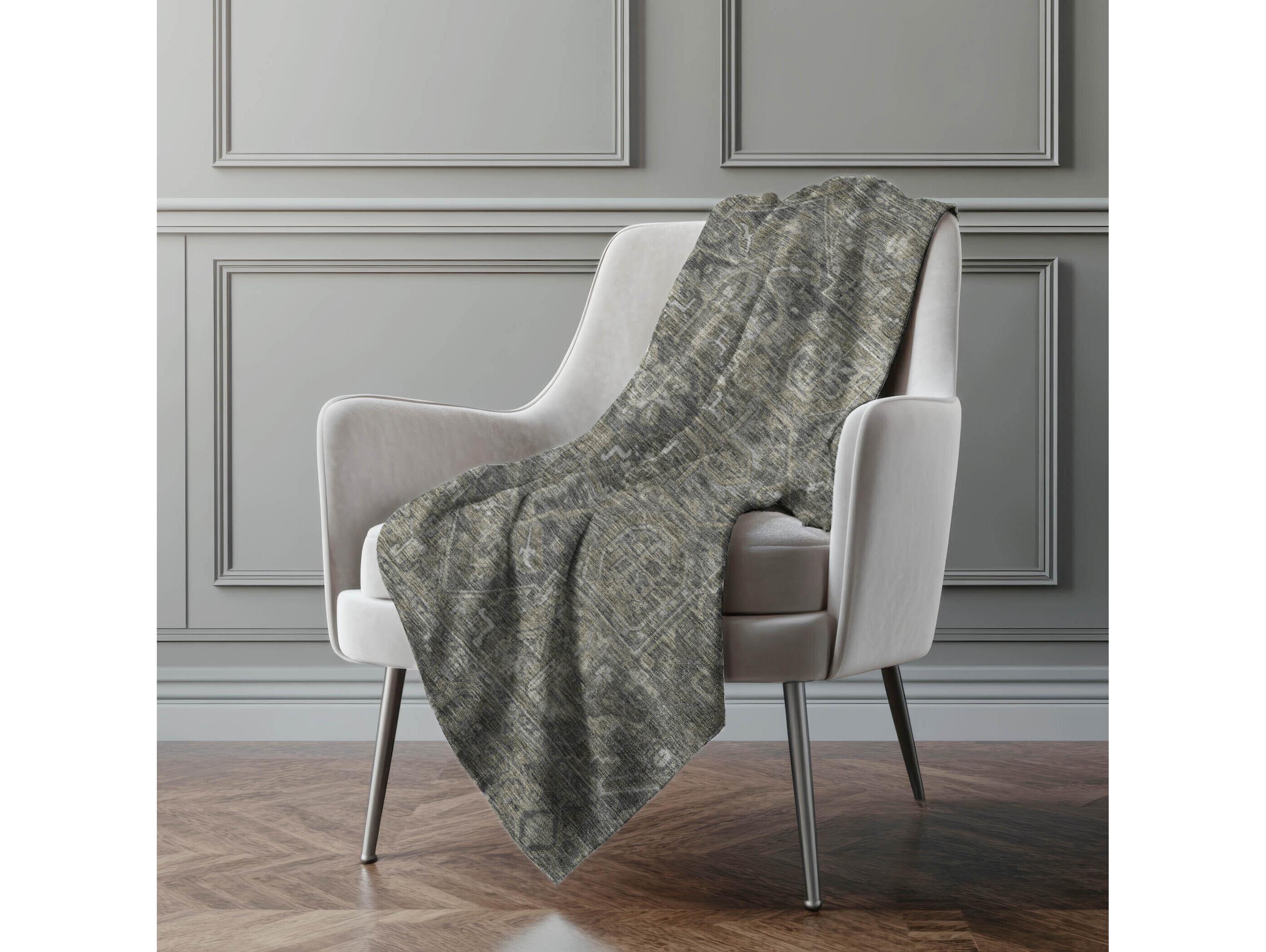 Dalyn Sherpa Brown Polyester Throw