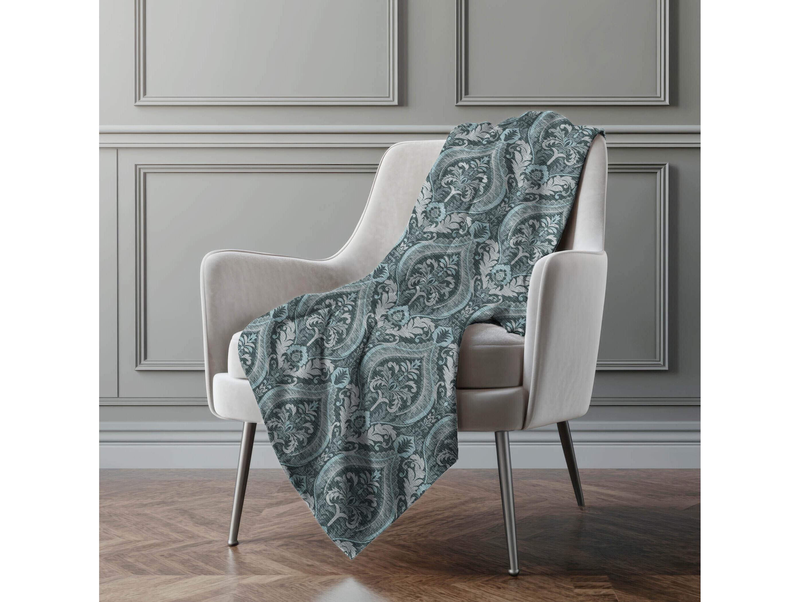 Dalyn Sherpa Teal Polyester Throw