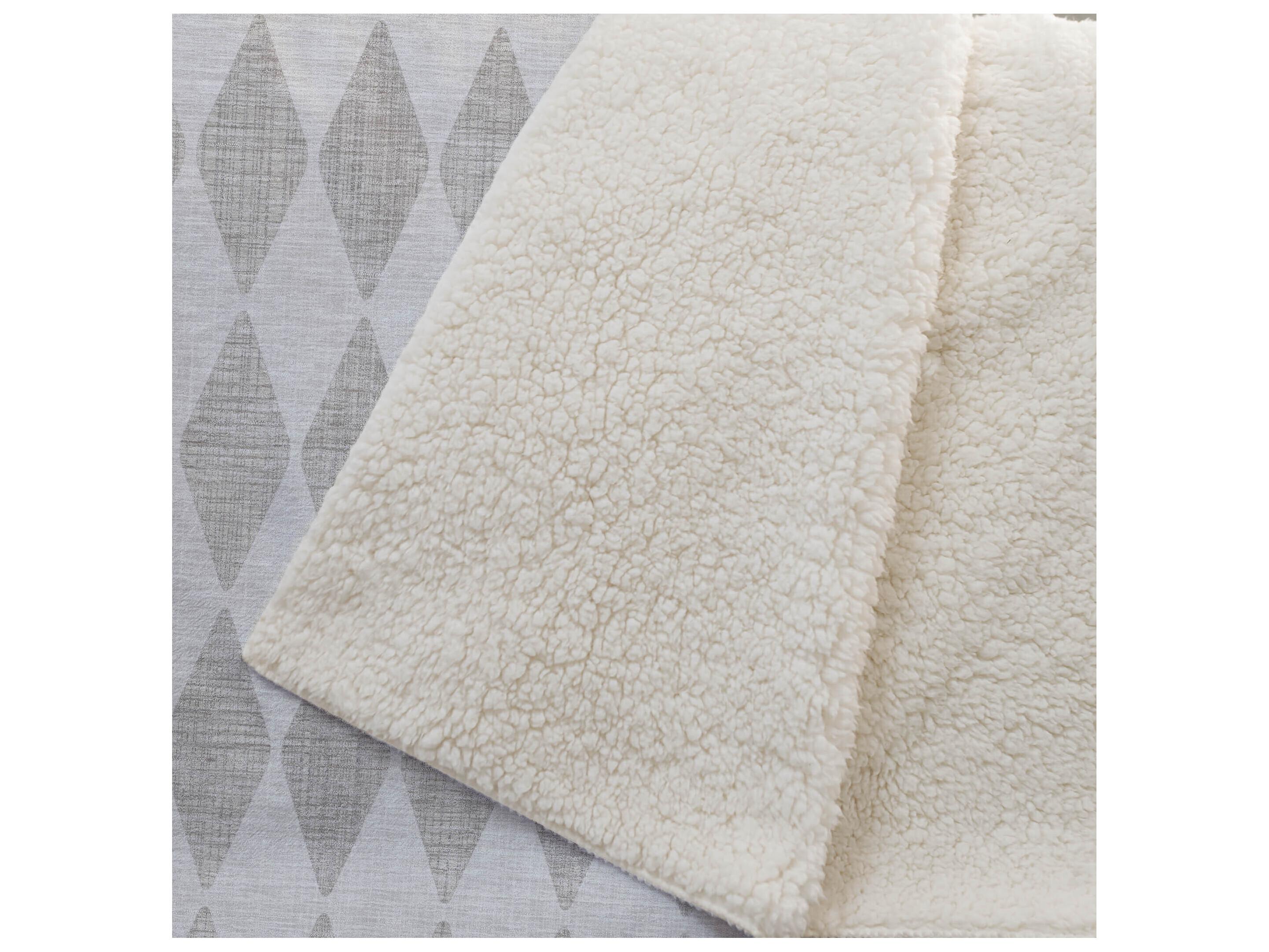 Dalyn Sherpa Brown Polyester Throw