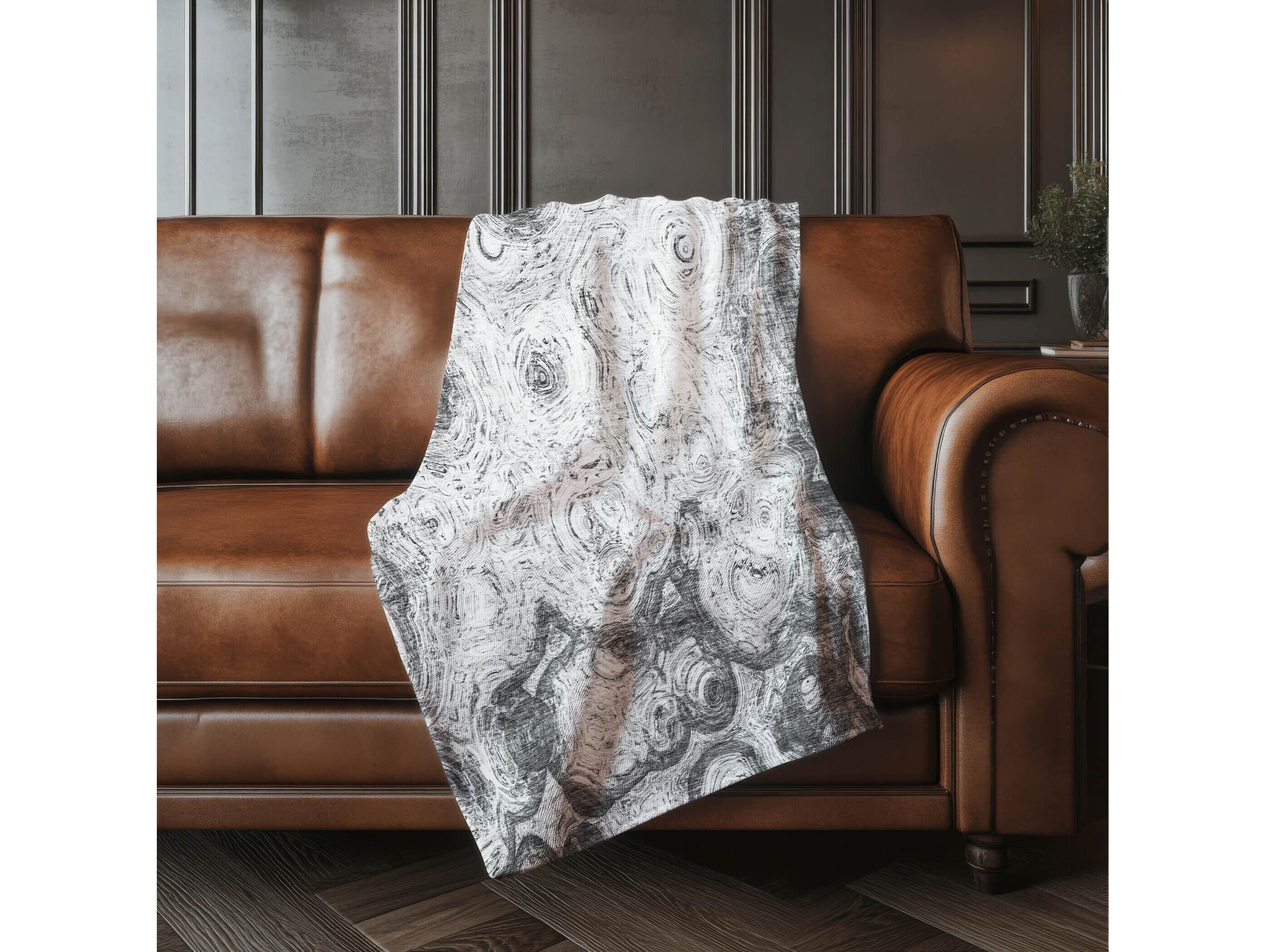 Dalyn Sherpa Gray Polyester Throw