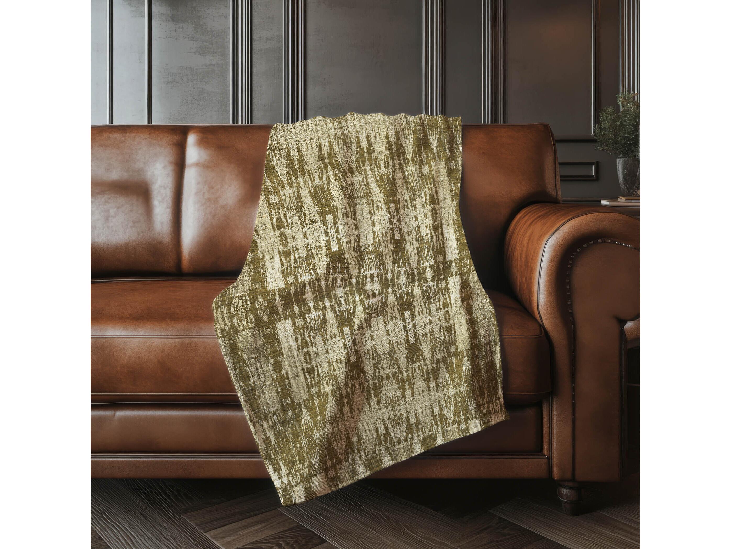 Dalyn Sherpa Brown Polyester Throw