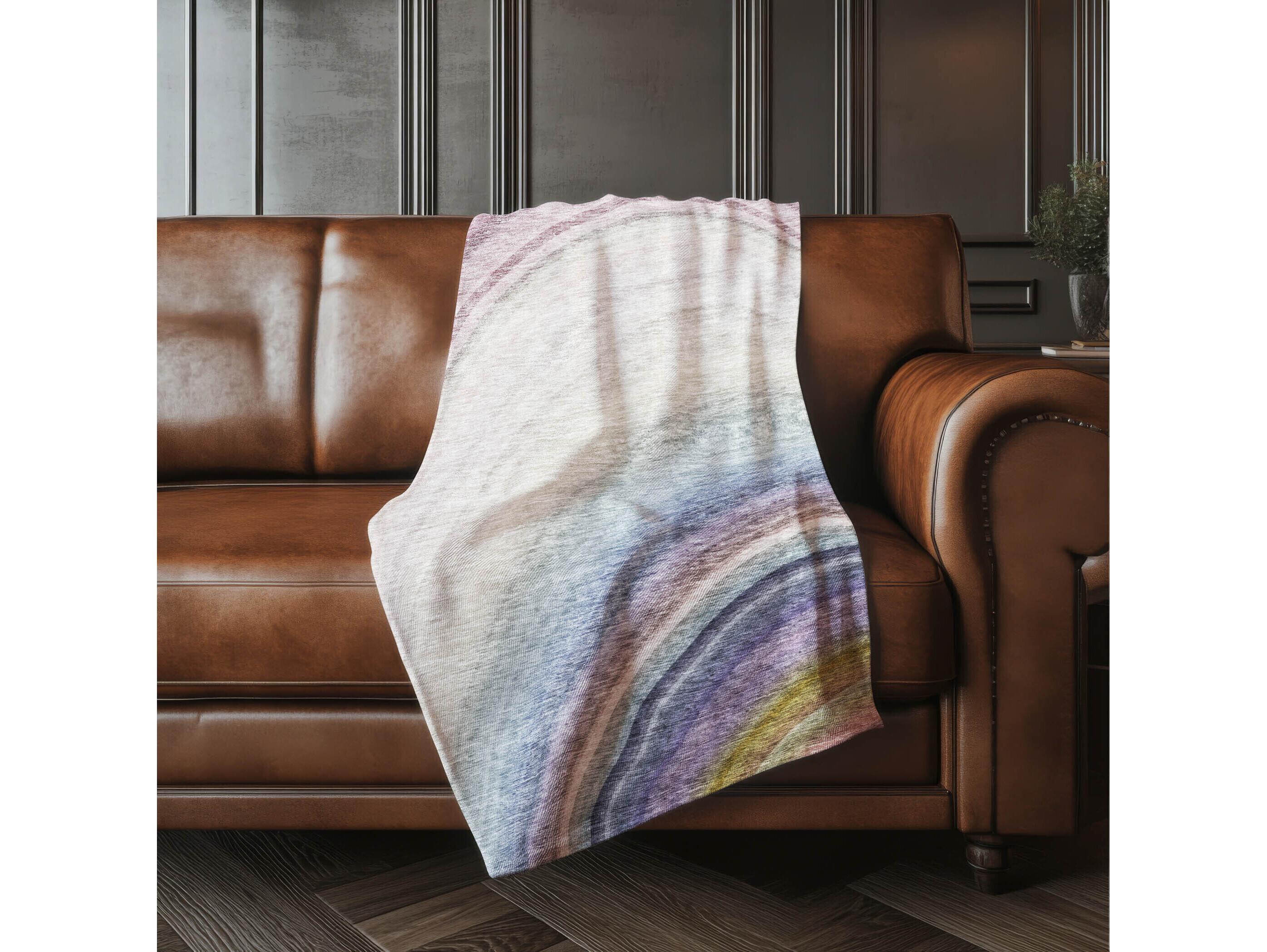 Dalyn Sherpa Brown Polyester Throw