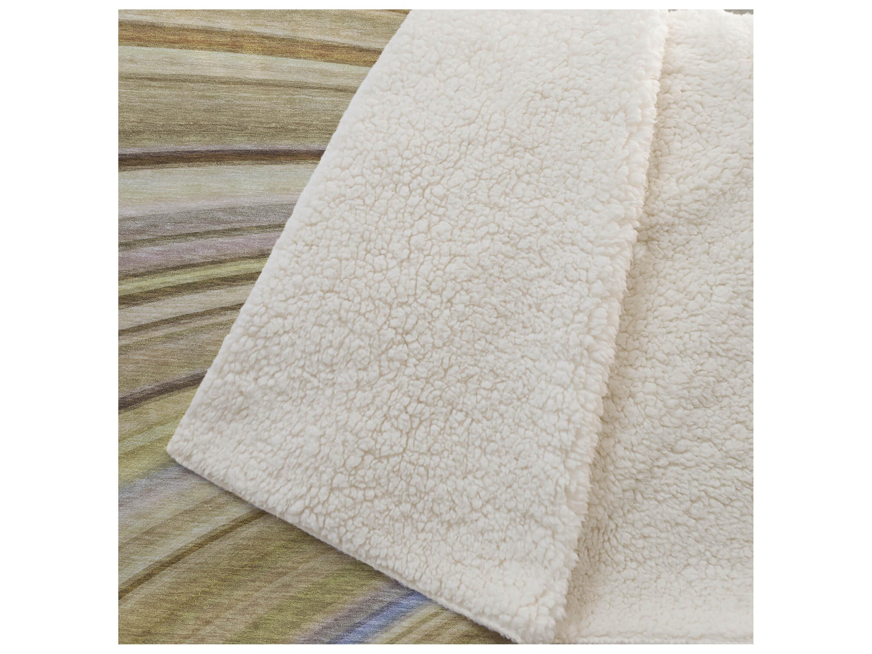 Dalyn Sherpa Brown Polyester Throw