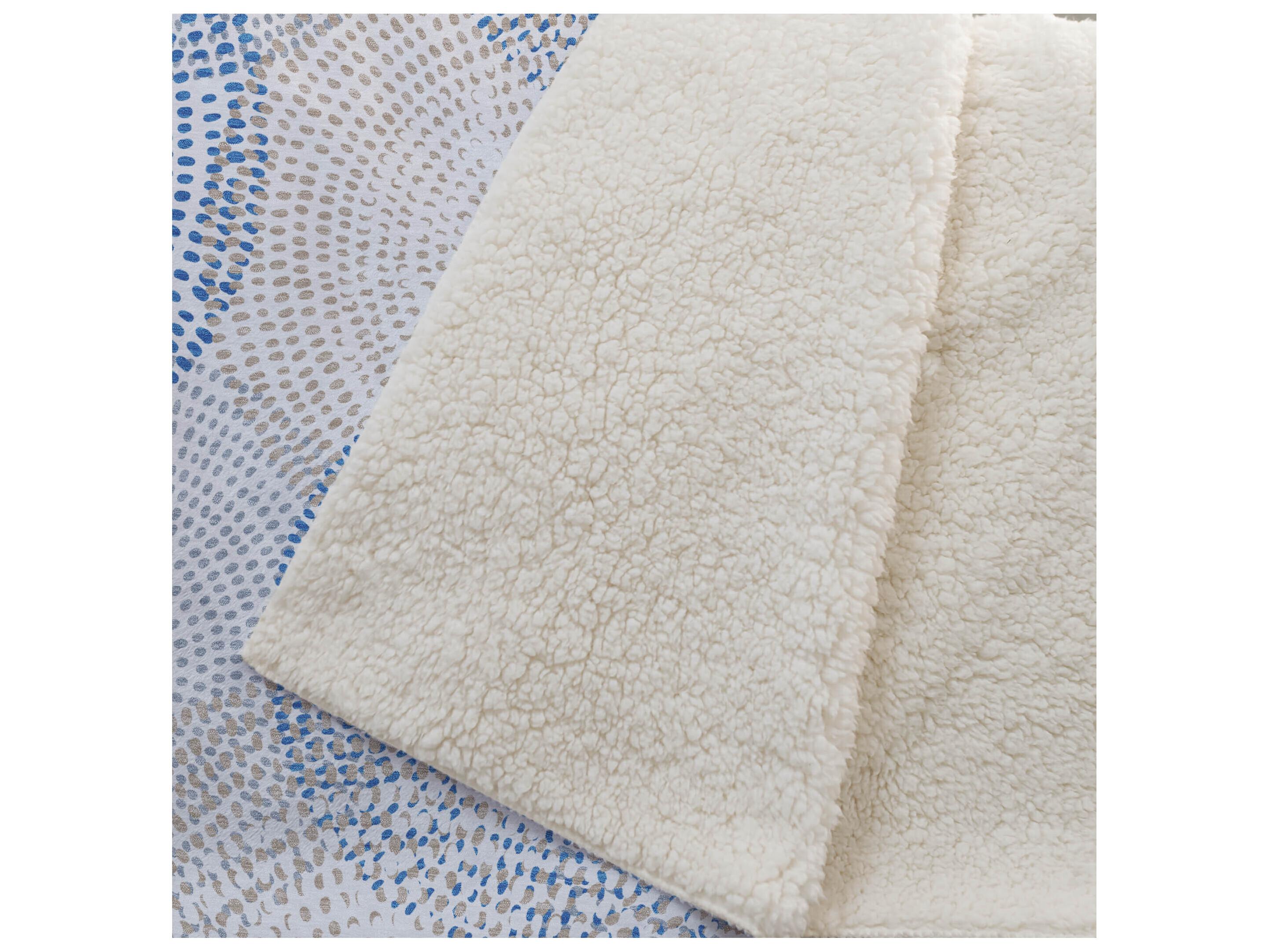 Dalyn Sherpa Ivory Polyester Throw