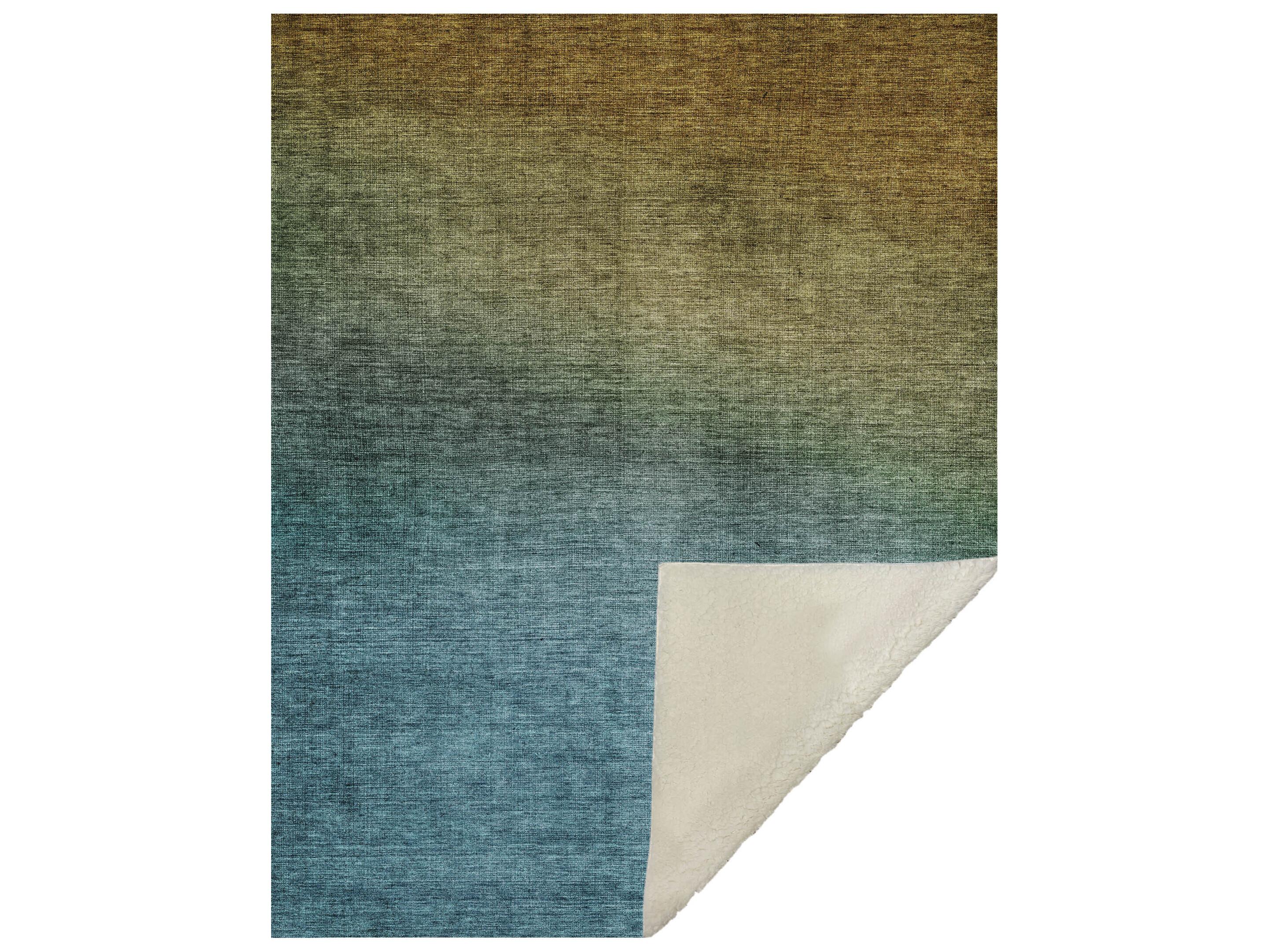 Dalyn Sherpa Brown Polyester Throw