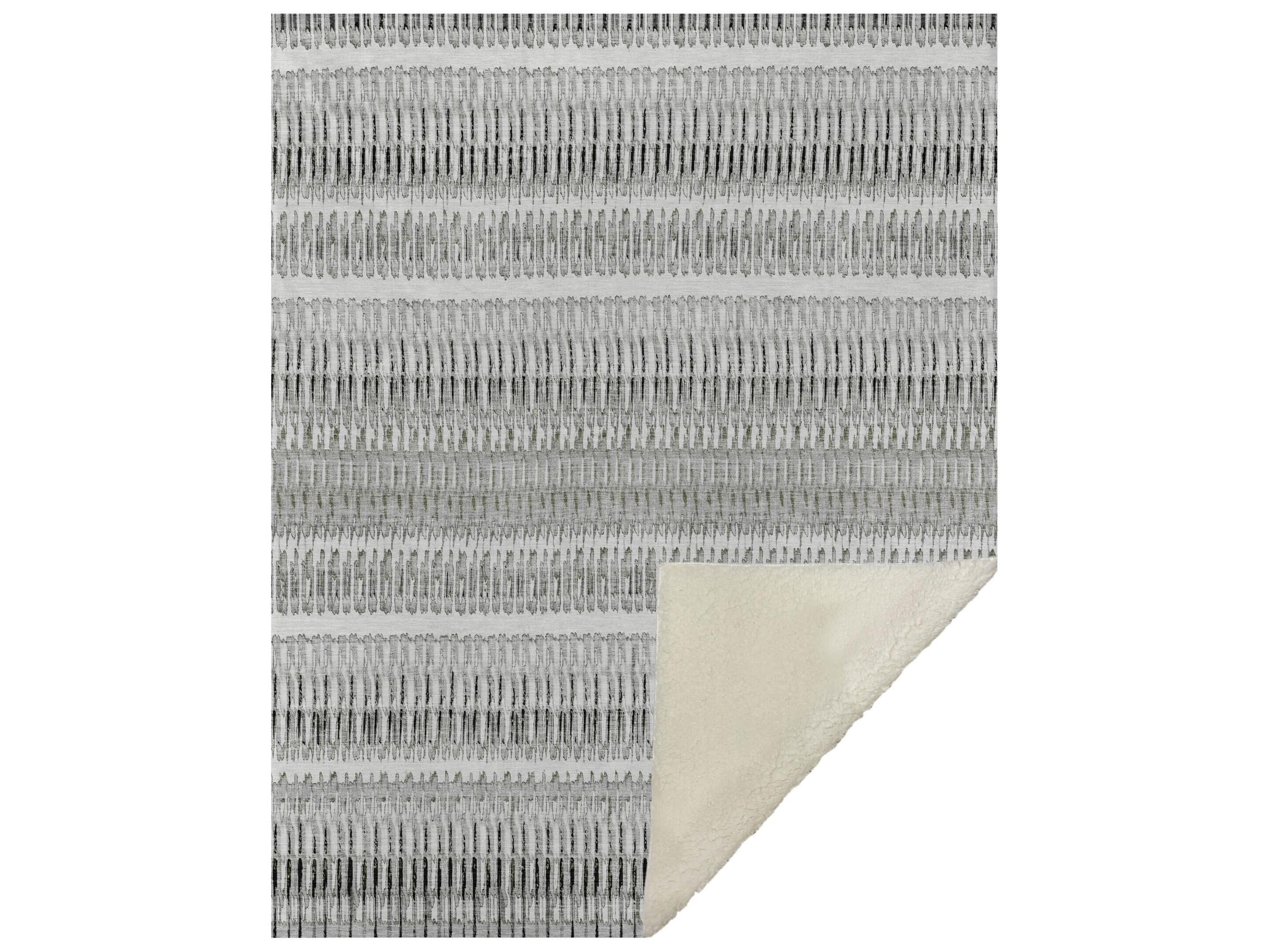 Dalyn Sherpa Ivory Polyester Throw