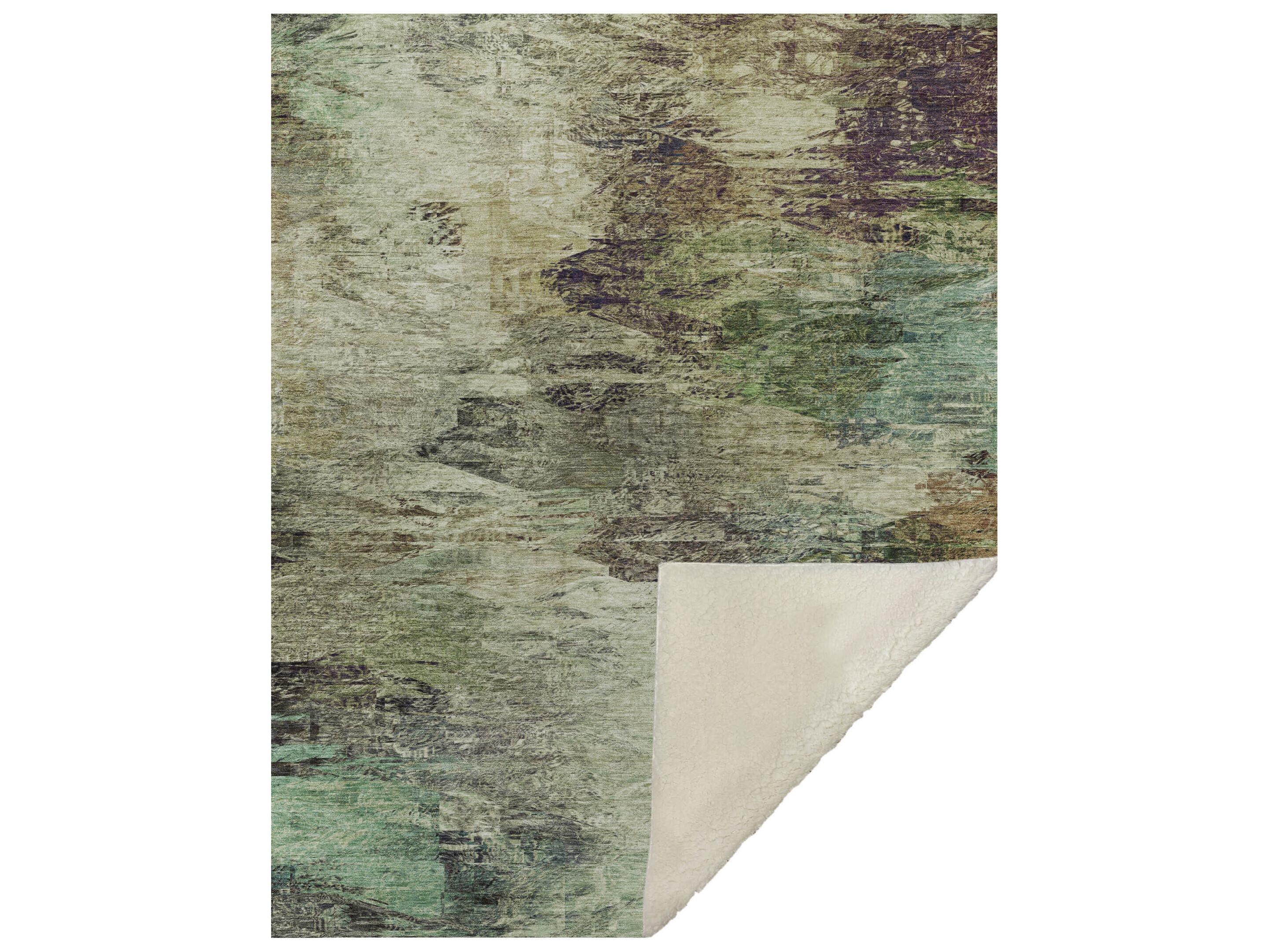 Dalyn Sherpa Brown Polyester Throw