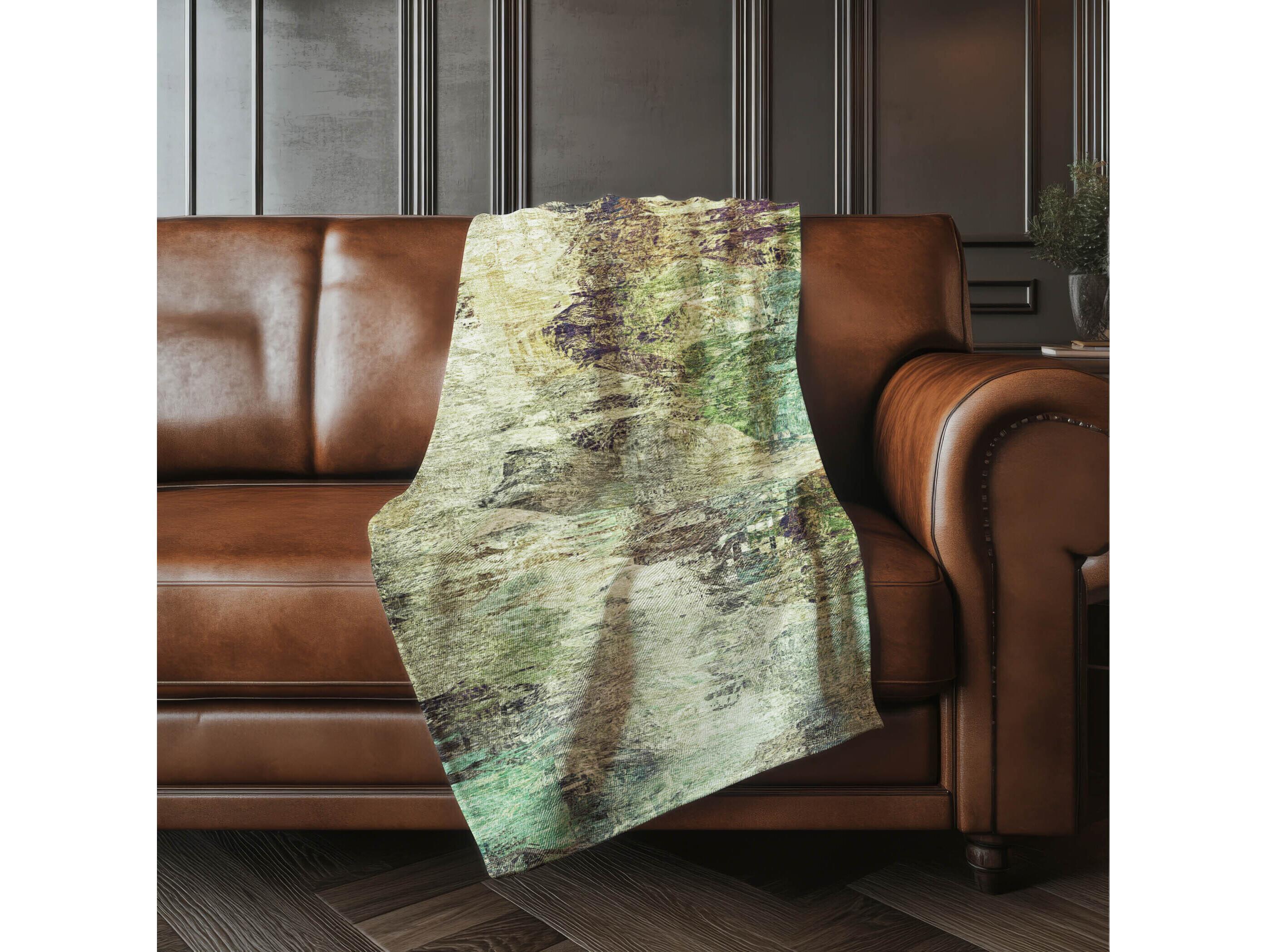 Dalyn Sherpa Brown Polyester Throw