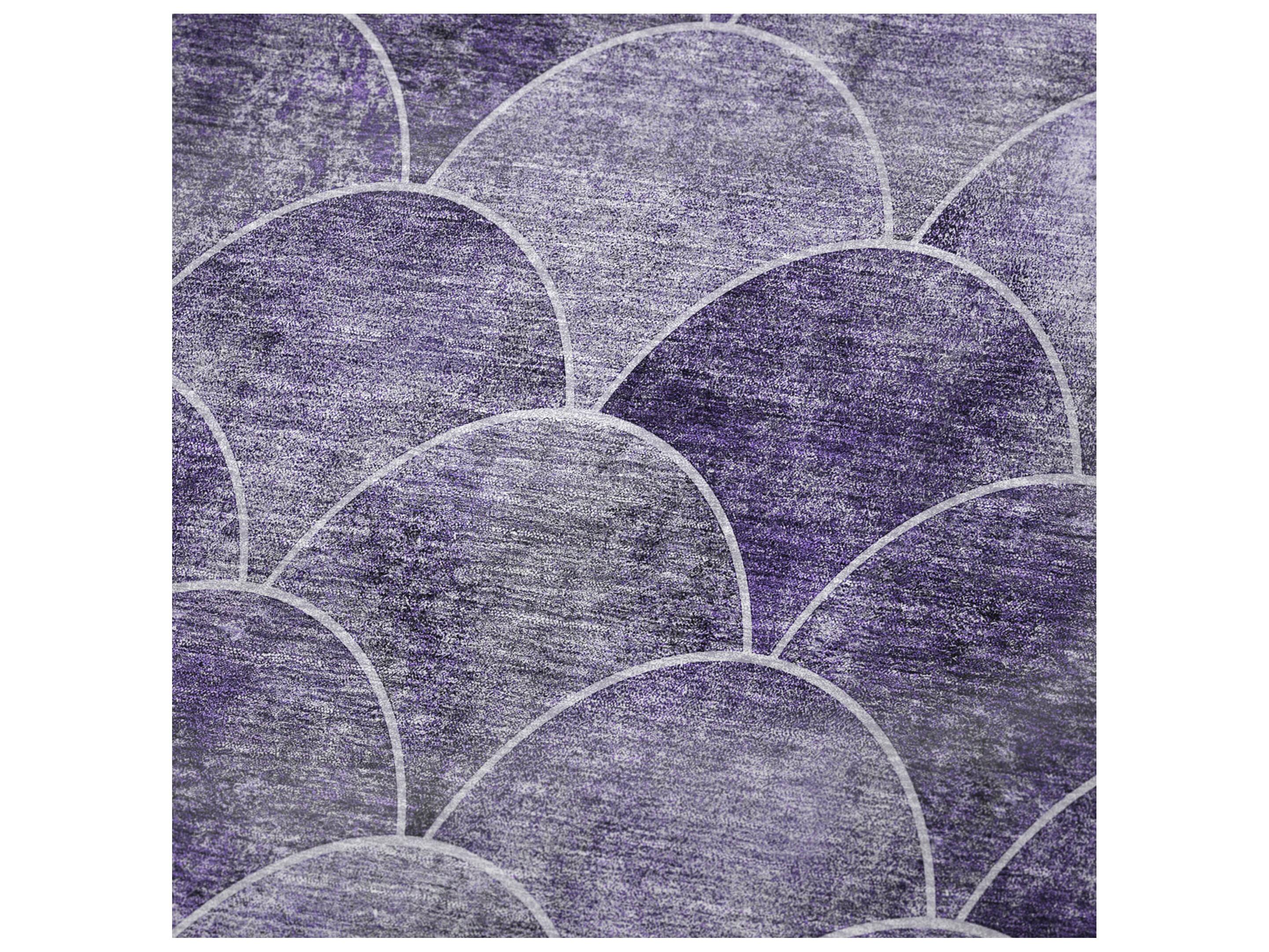 Dalyn Sherpa Purple Polyester Throw