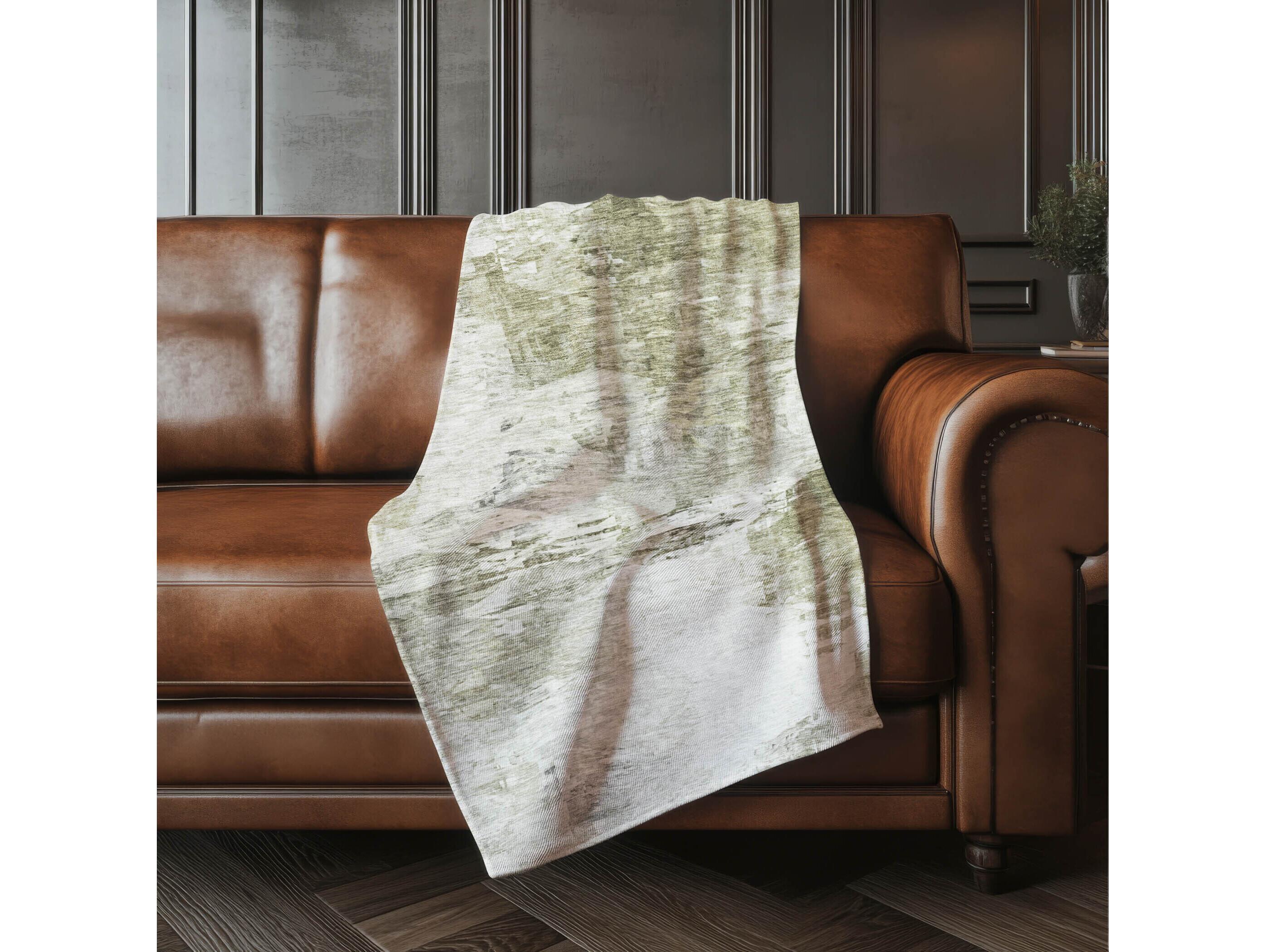 Dalyn Sherpa Brown Polyester Throw