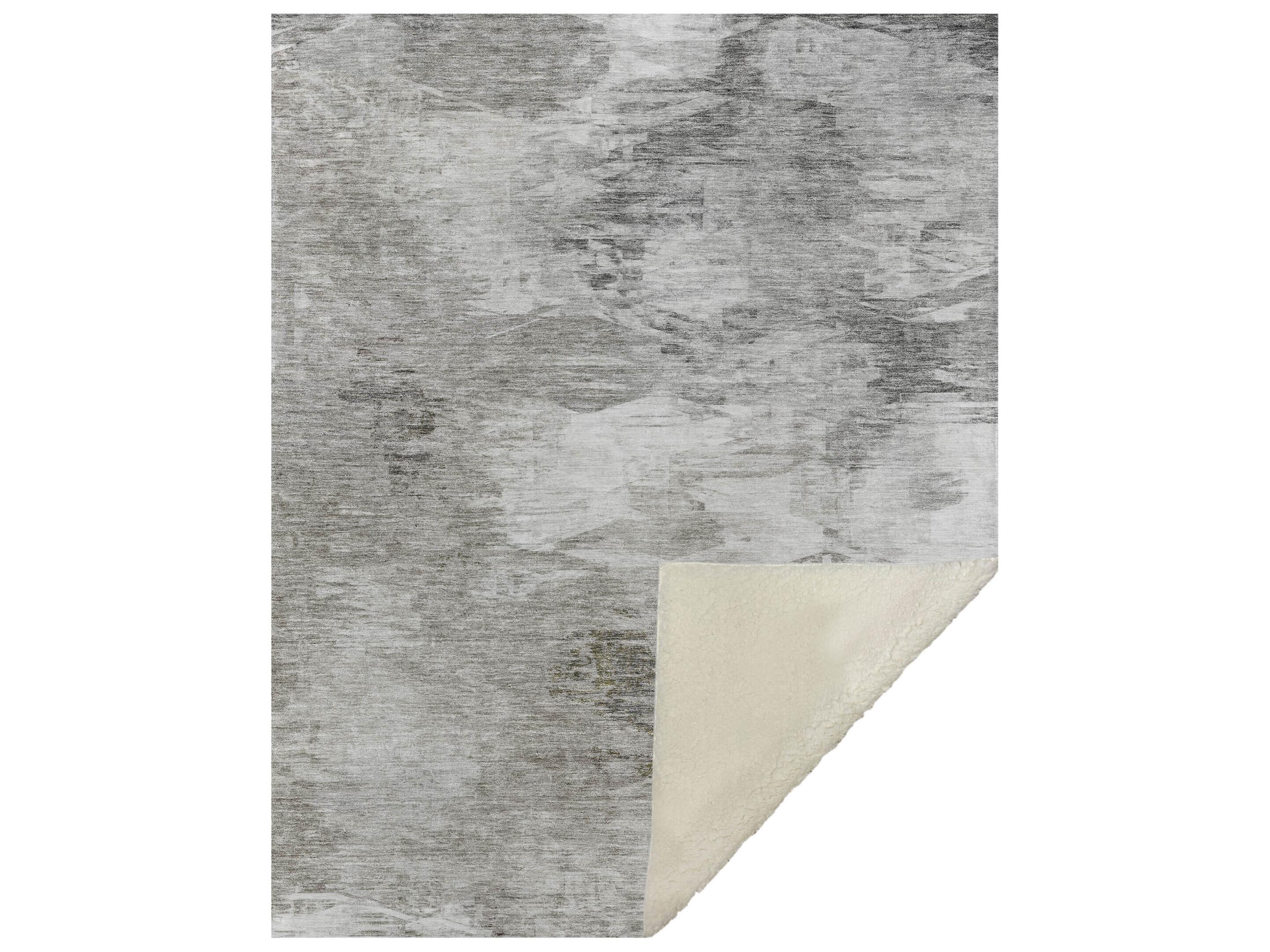 Dalyn Sherpa Brown Polyester Throw