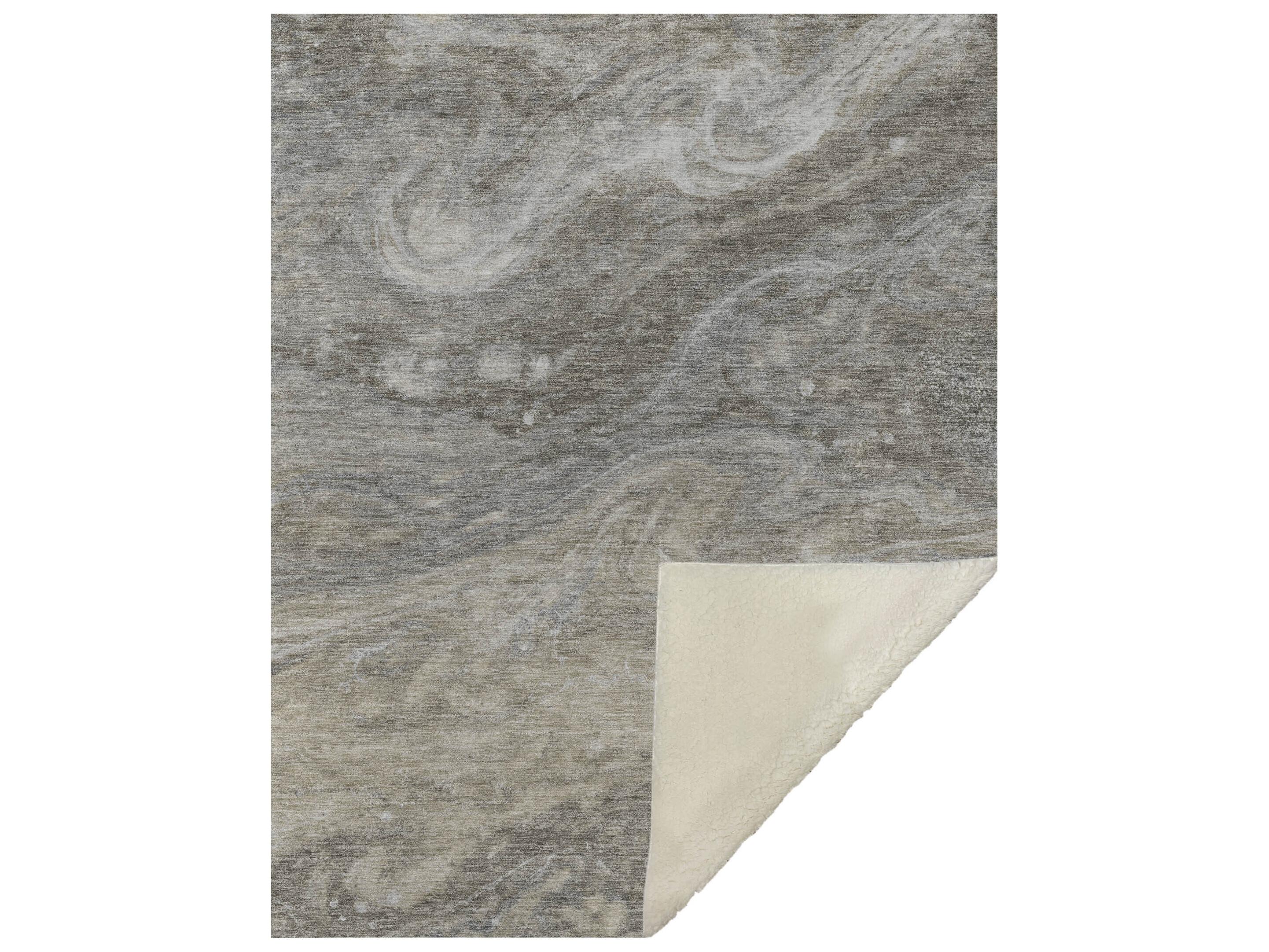 Dalyn Sherpa Brown Polyester Throw