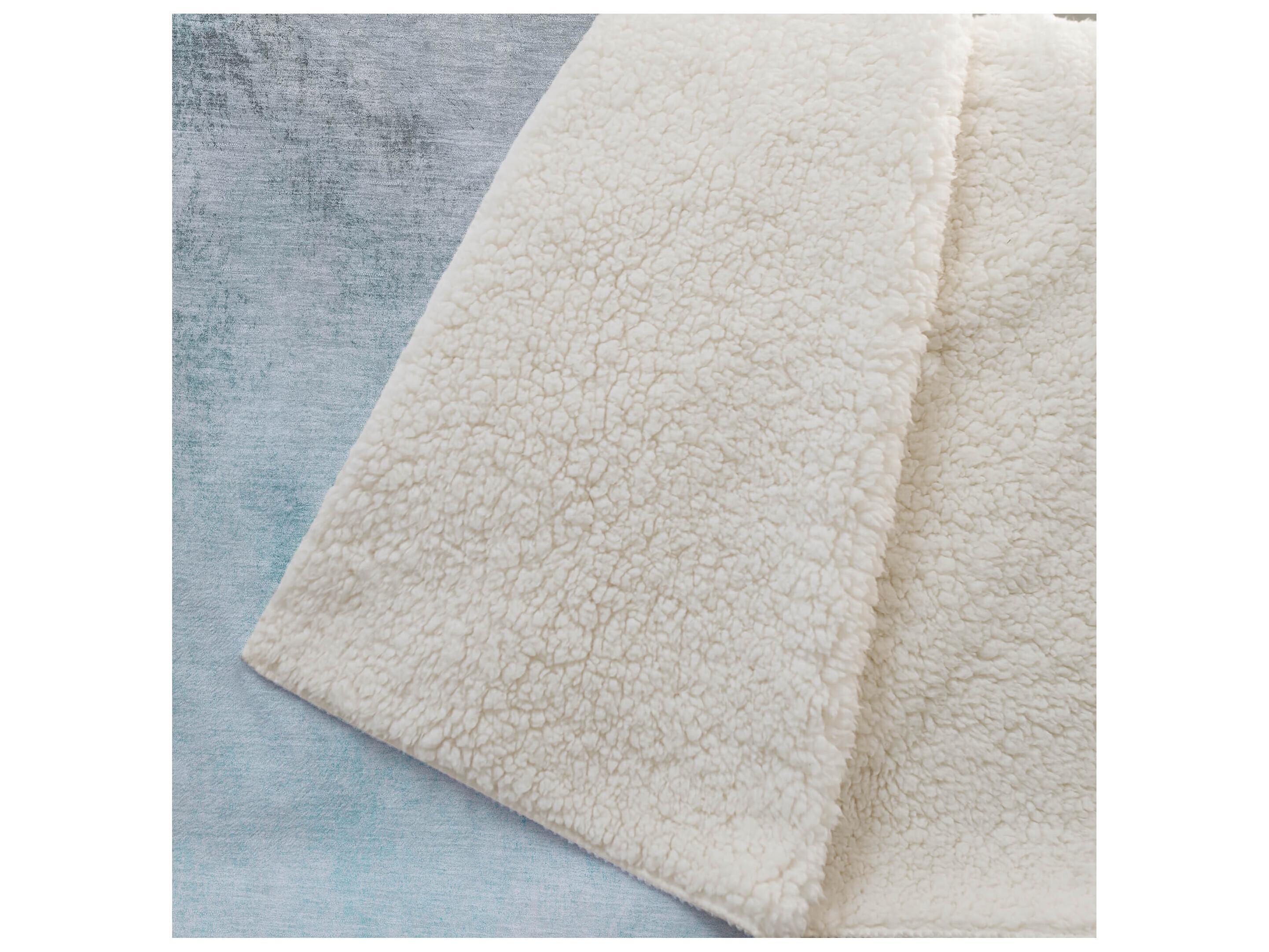 Dalyn Sherpa Teal Polyester Throw