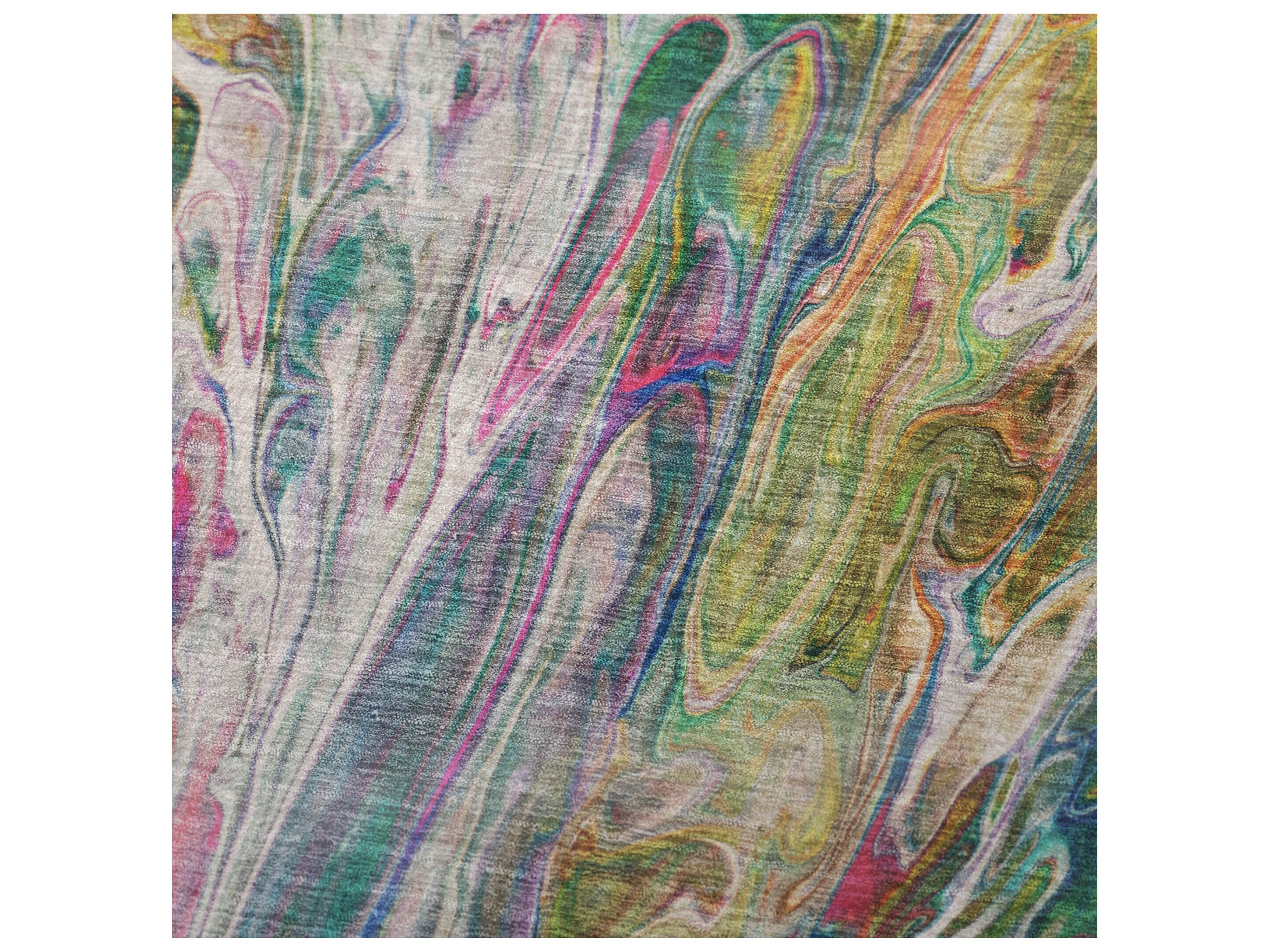 Dalyn Sherpa Green Polyester Throw