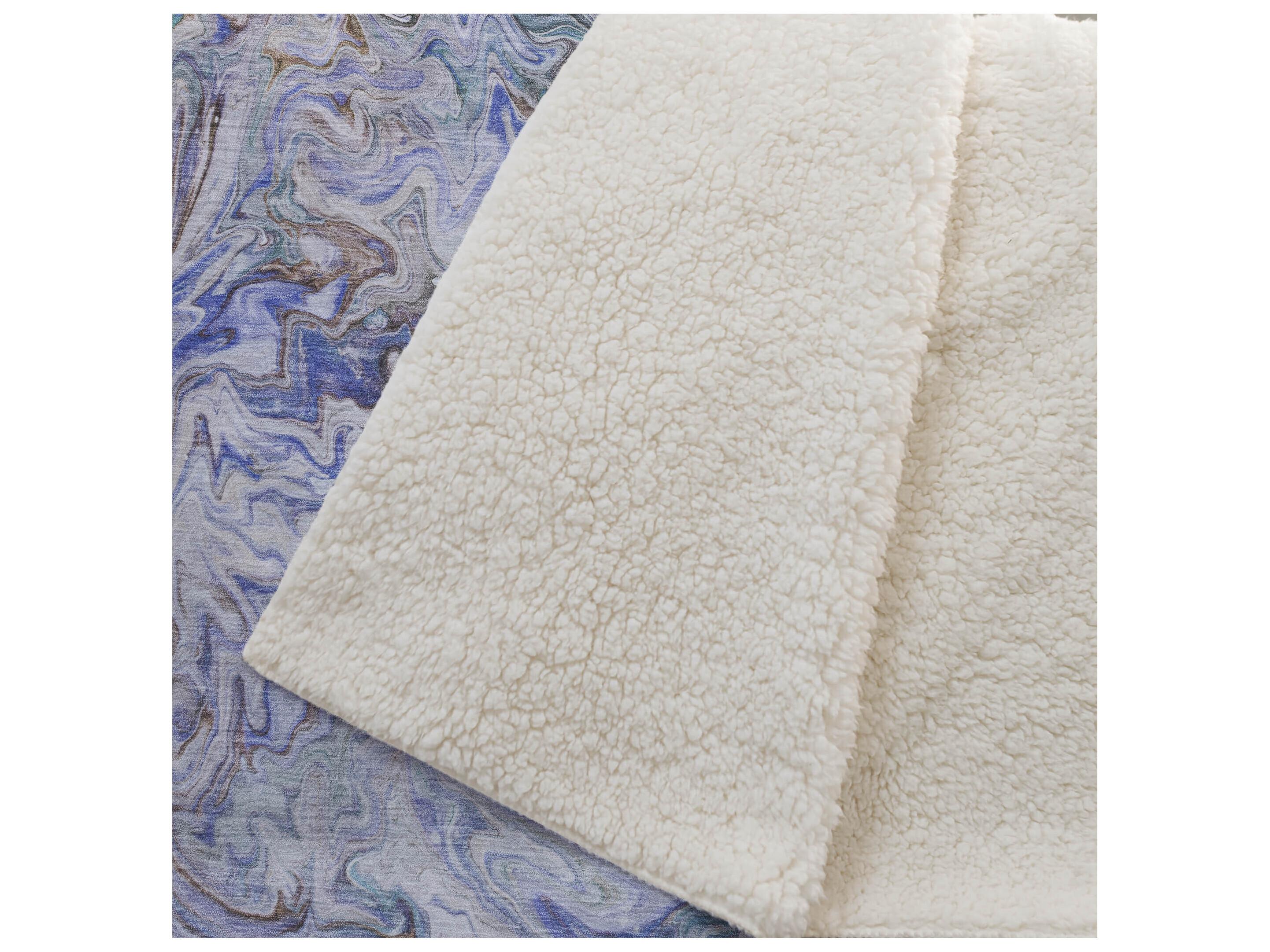 Dalyn Sherpa Brown Polyester Throw