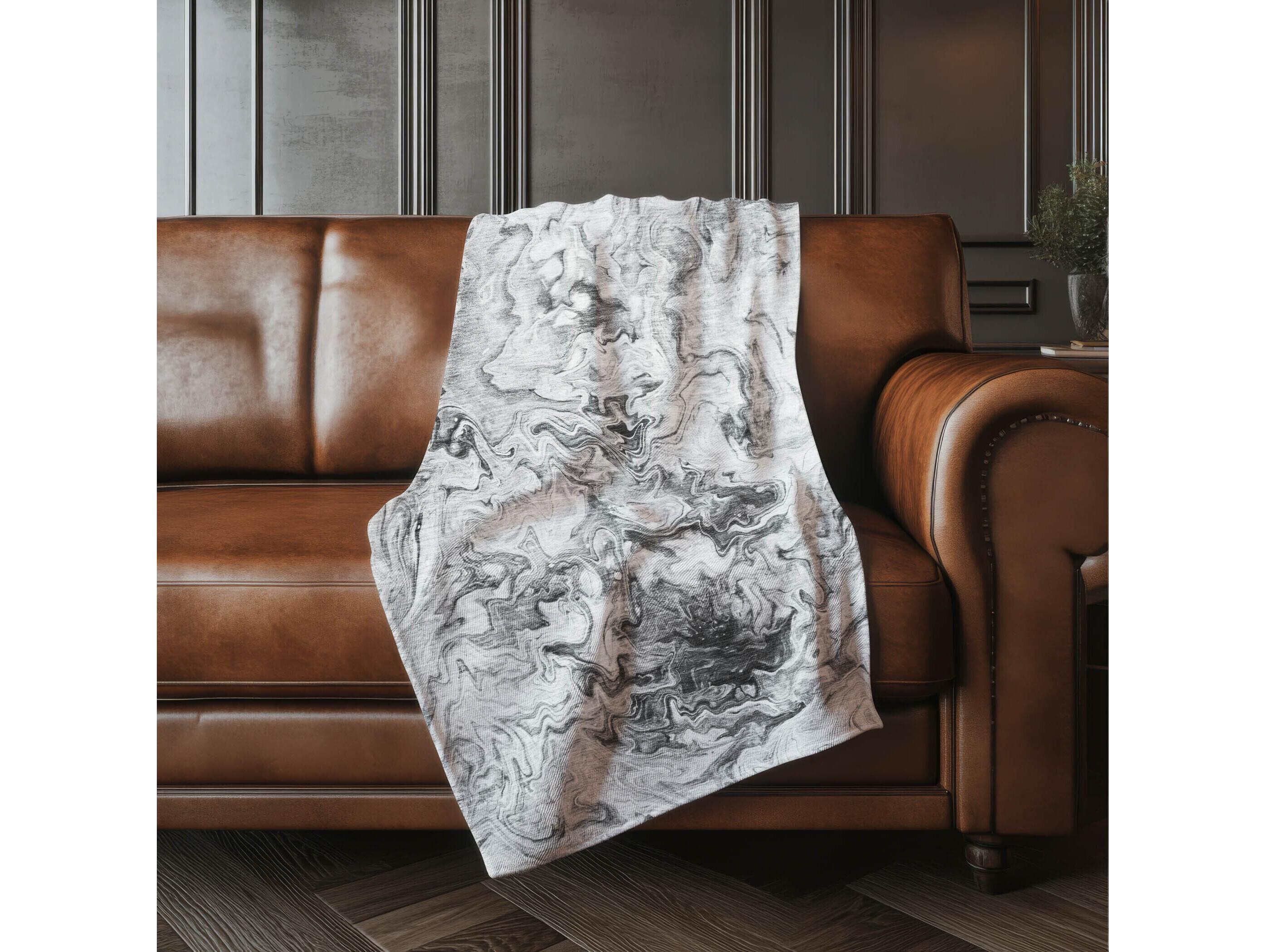 Dalyn Sherpa Gray Polyester Throw