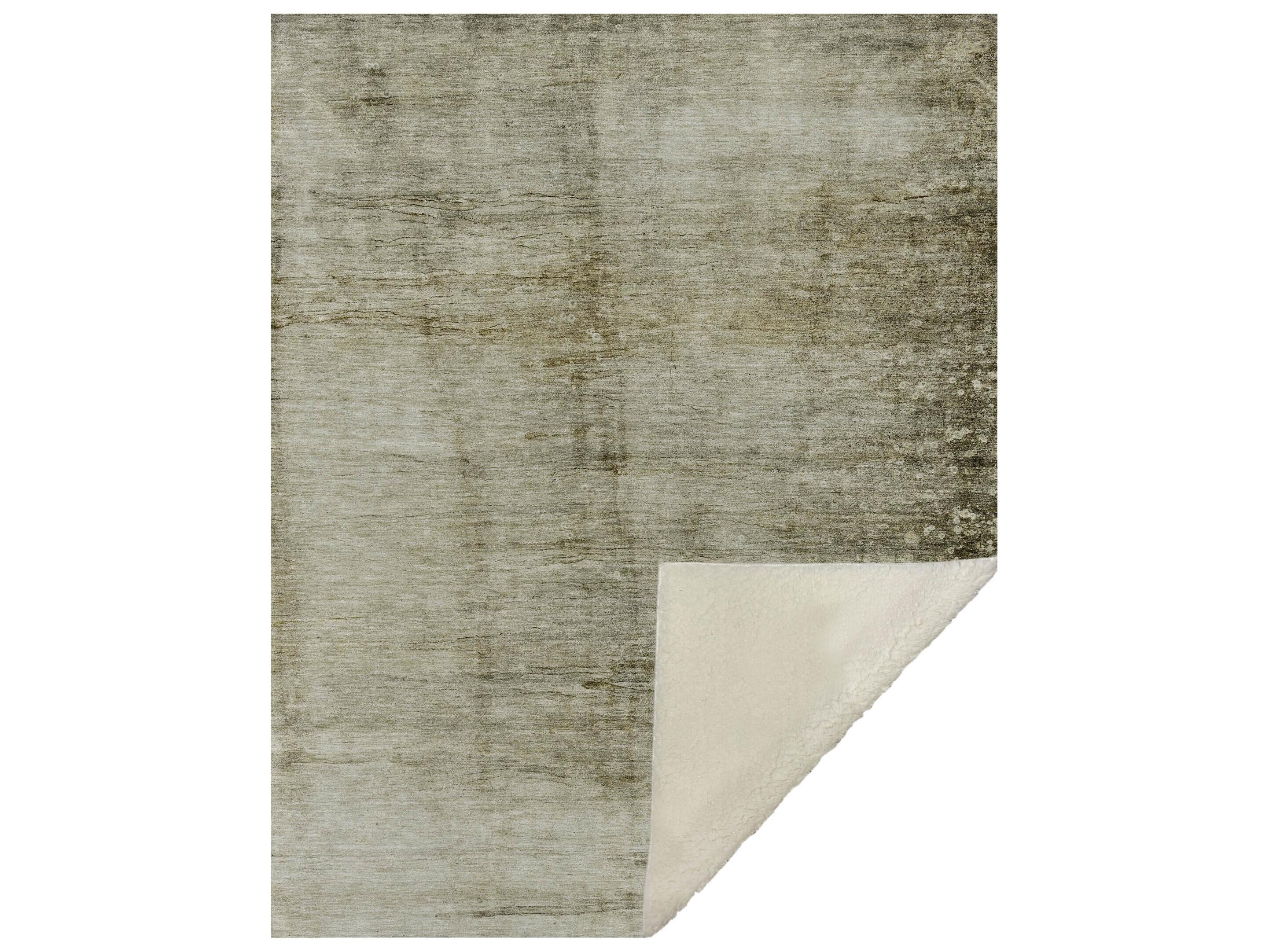 Dalyn Sherpa Brown Polyester Throw