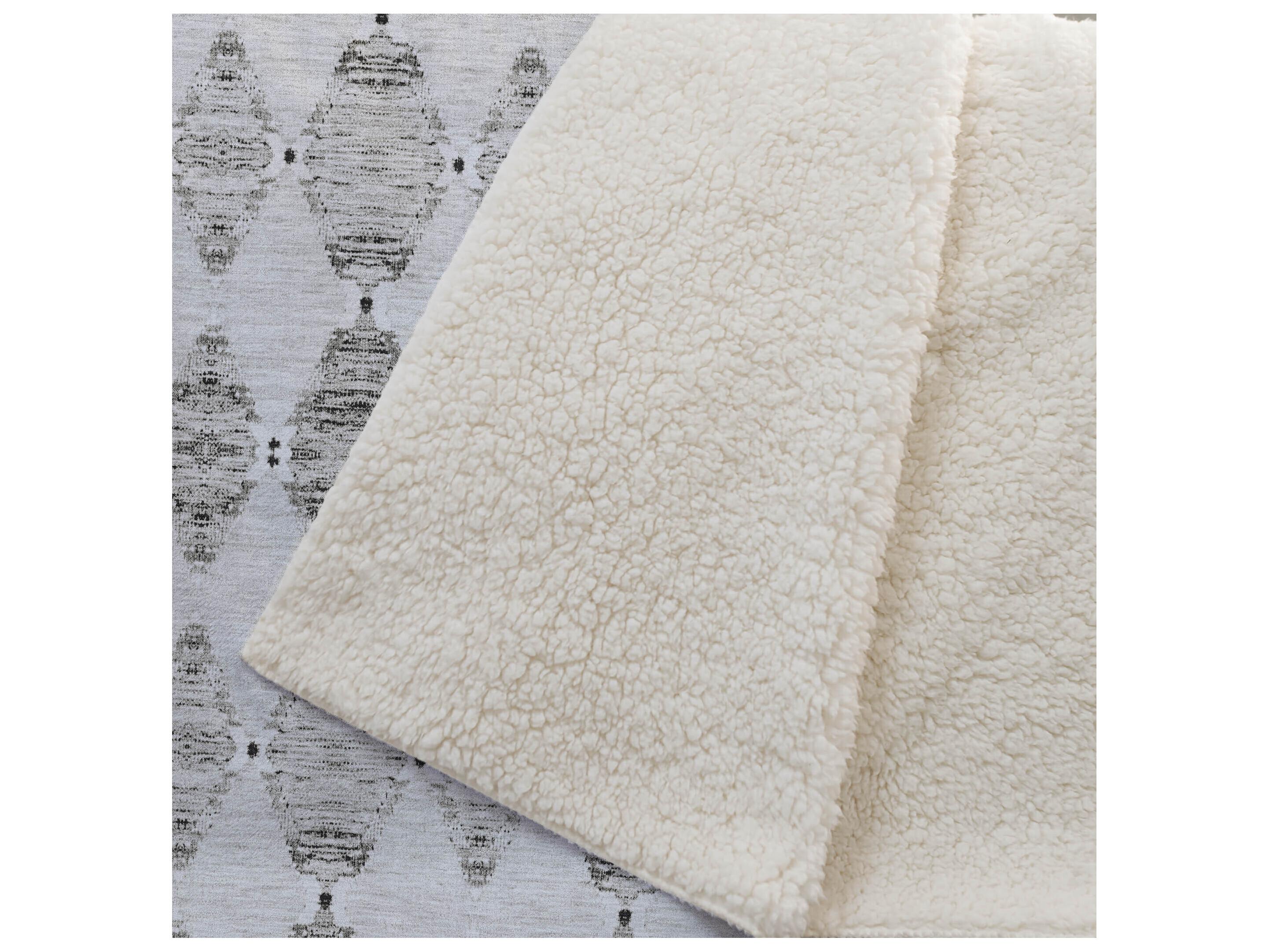 Dalyn Sherpa Brown Polyester Throw