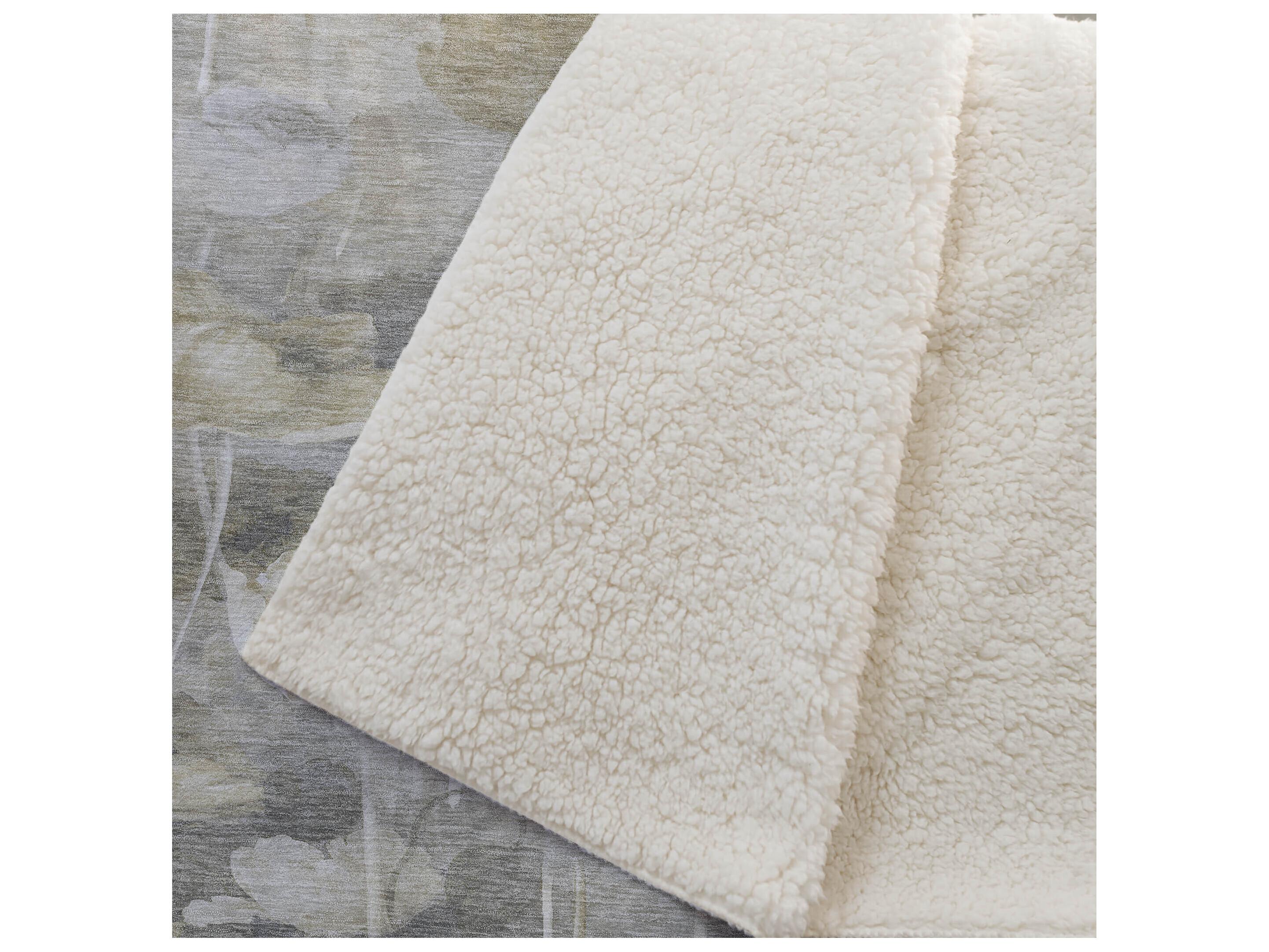 Dalyn Sherpa Brown Polyester Throw