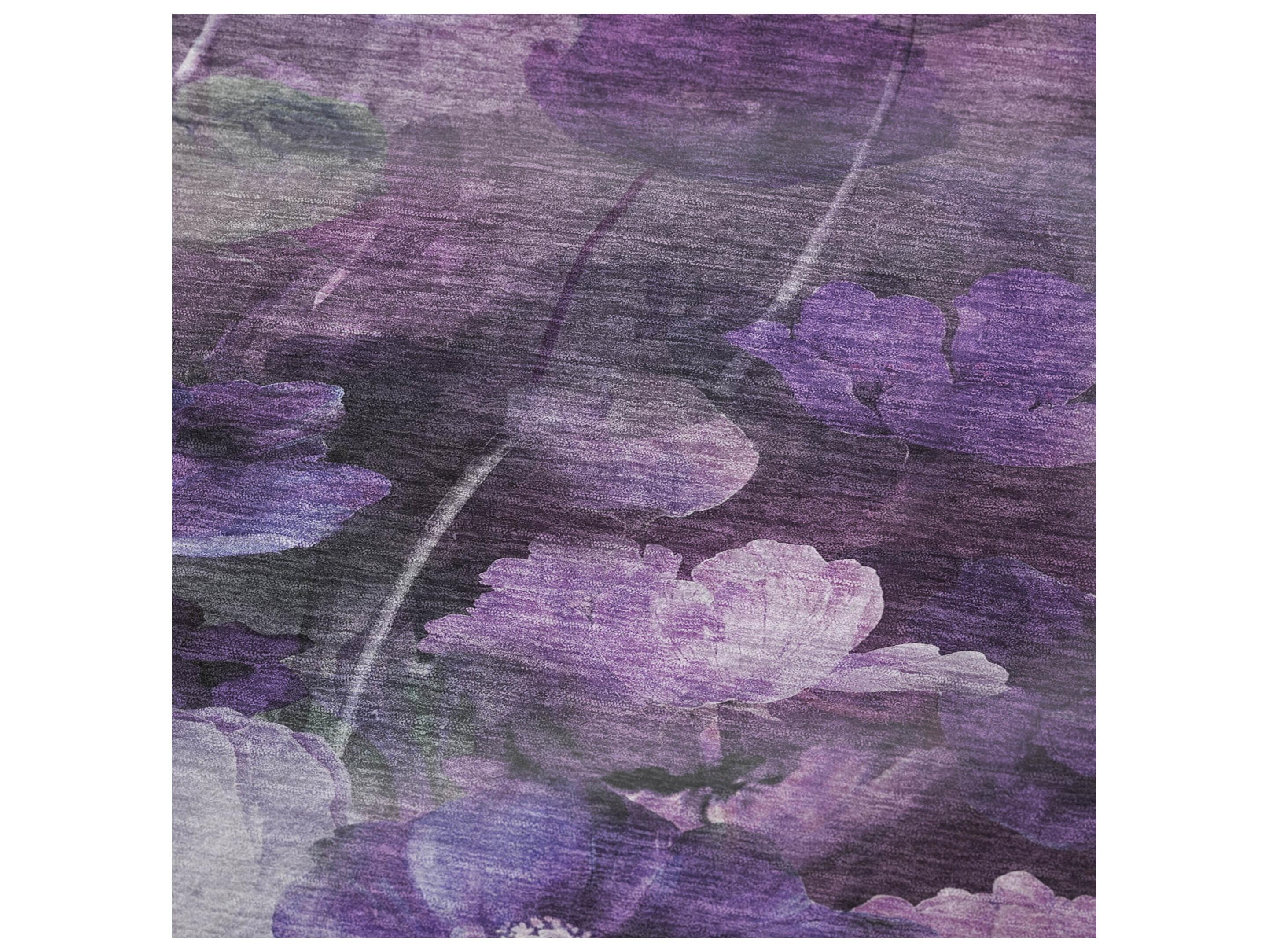 Dalyn Sherpa Purple Polyester Throw