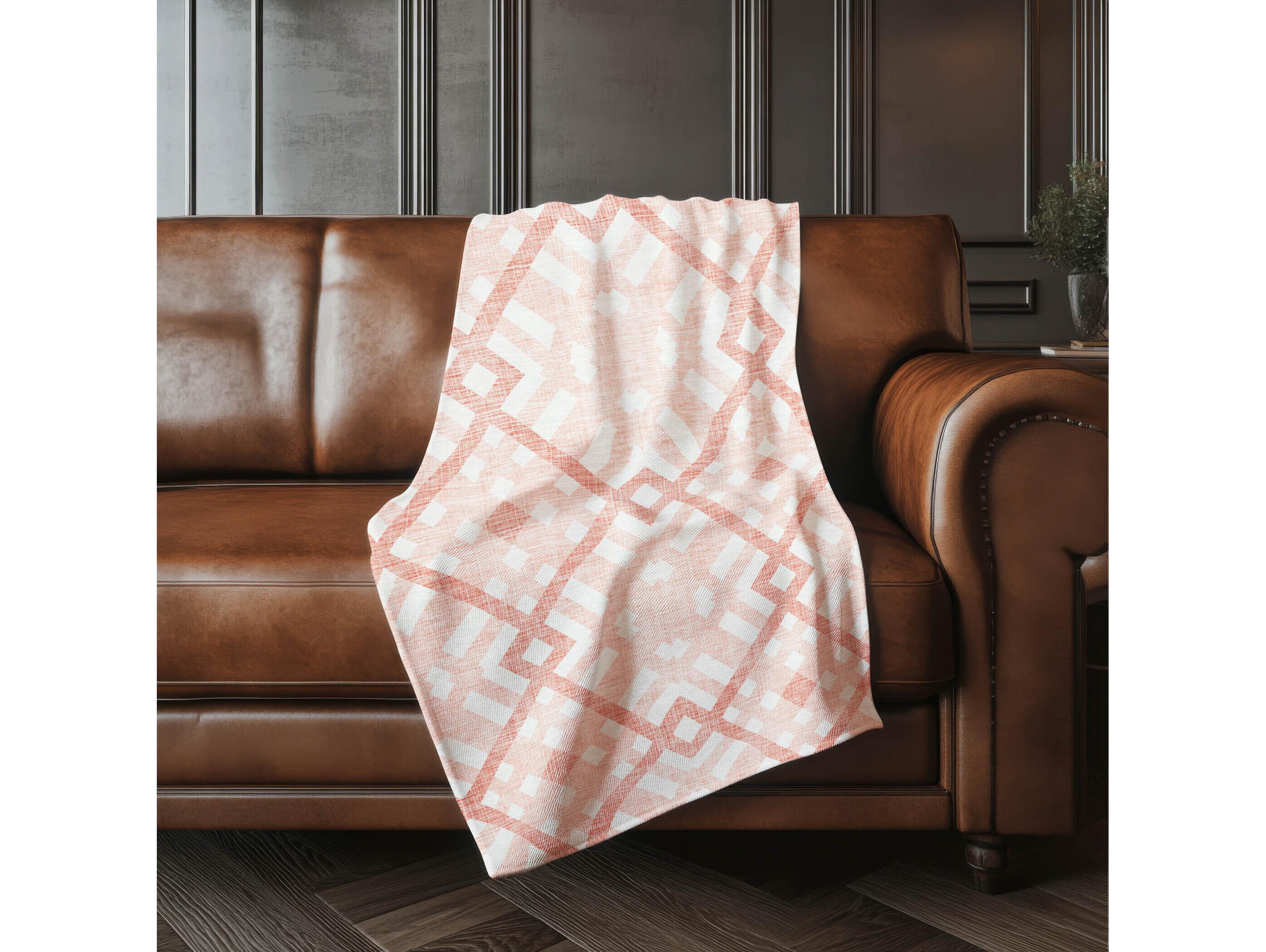 Dalyn Sherpa Orange Polyester Throw