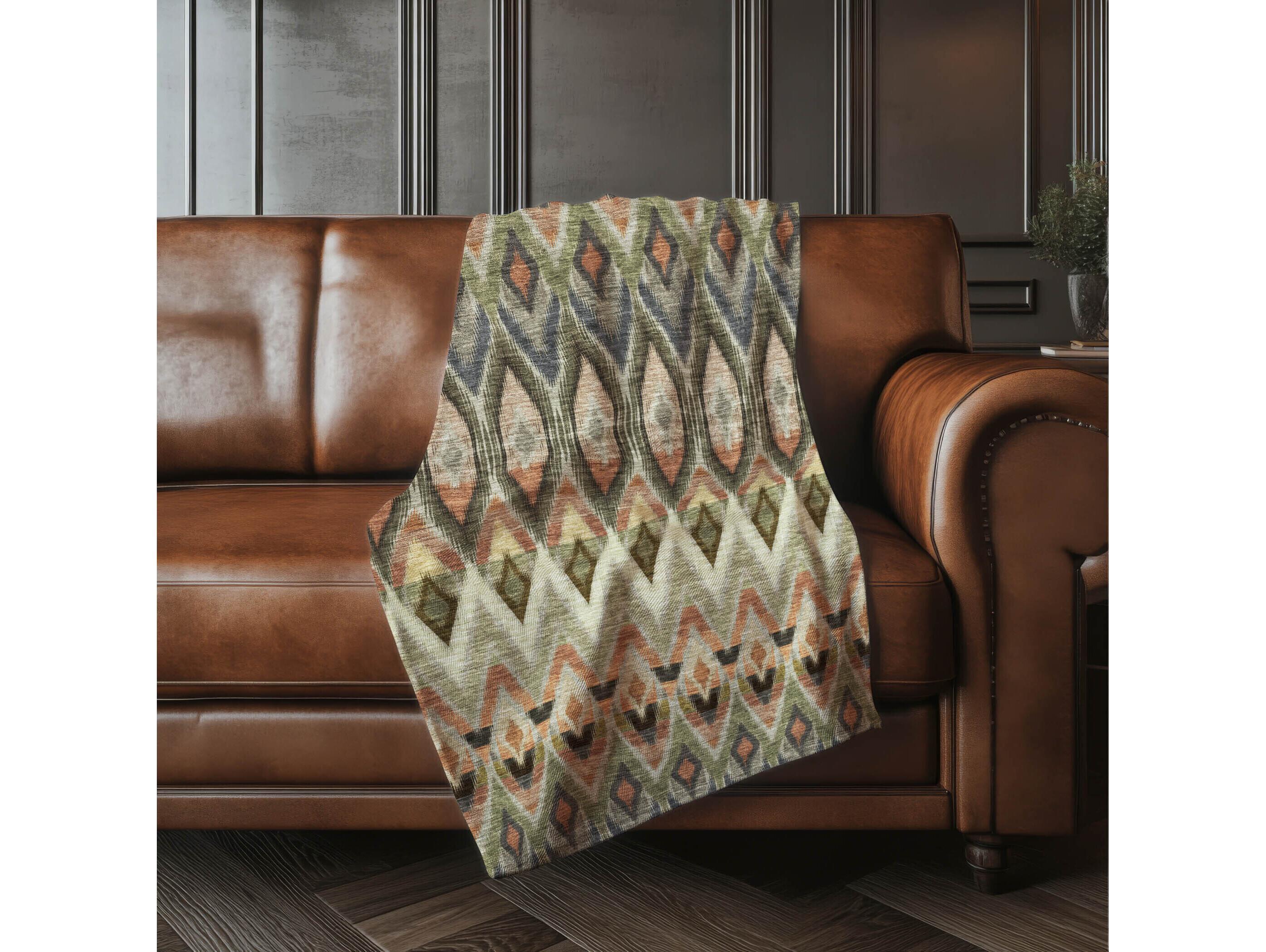 Dalyn Sherpa Brown Polyester Throw