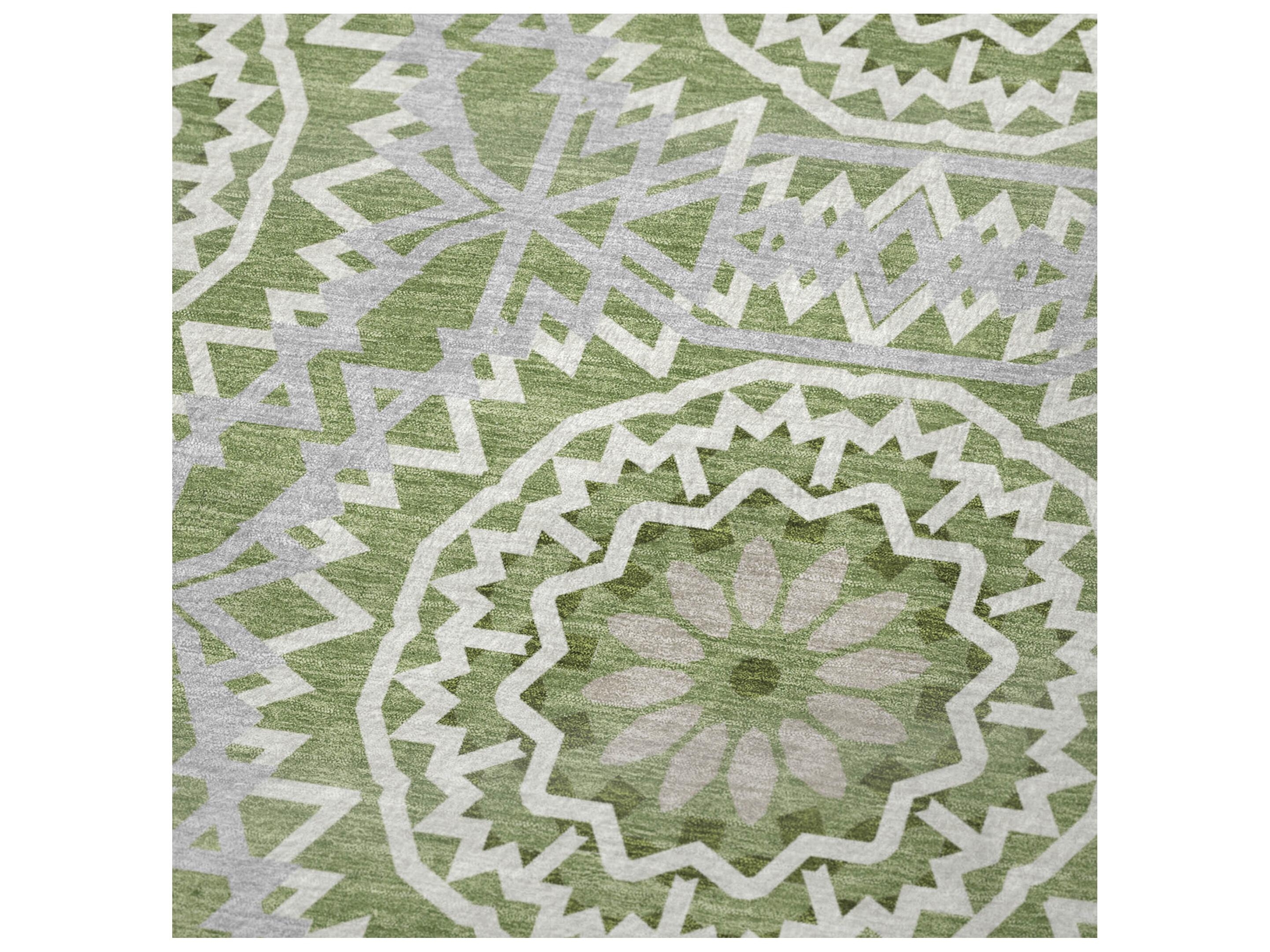 Dalyn Sherpa Green Polyester Throw