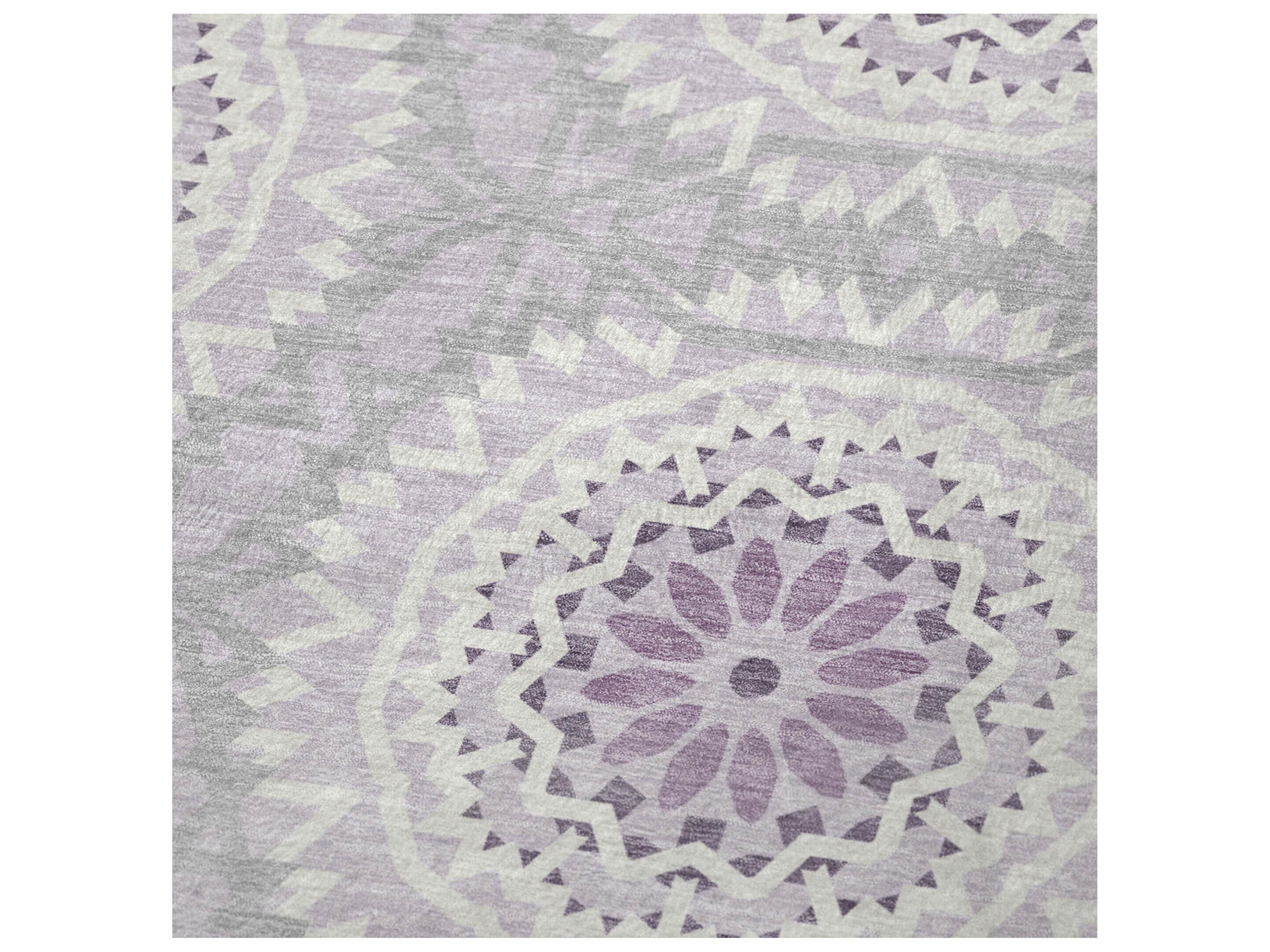 Dalyn Sherpa Purple Polyester Throw