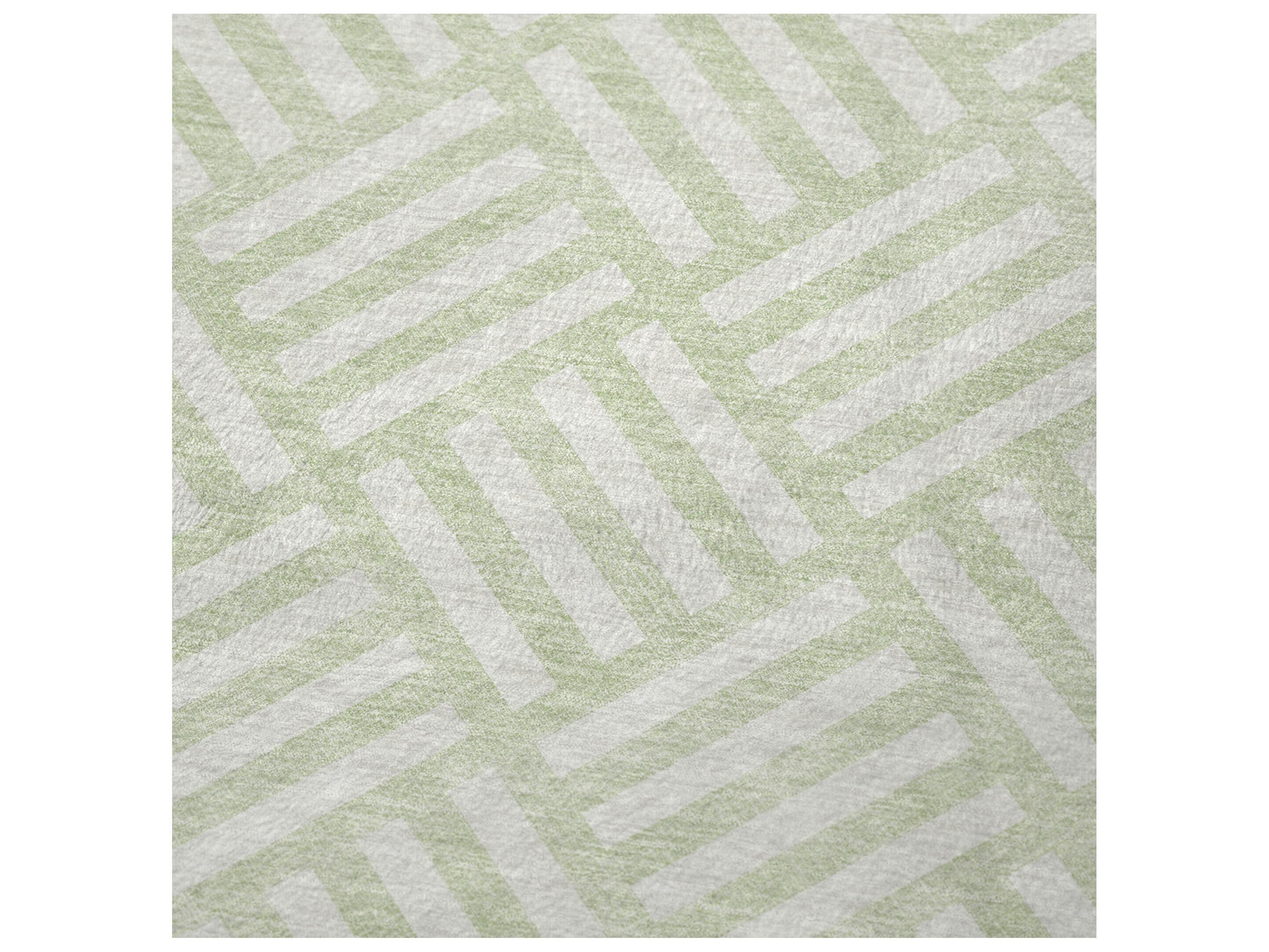 Dalyn Sherpa Green Polyester Throw