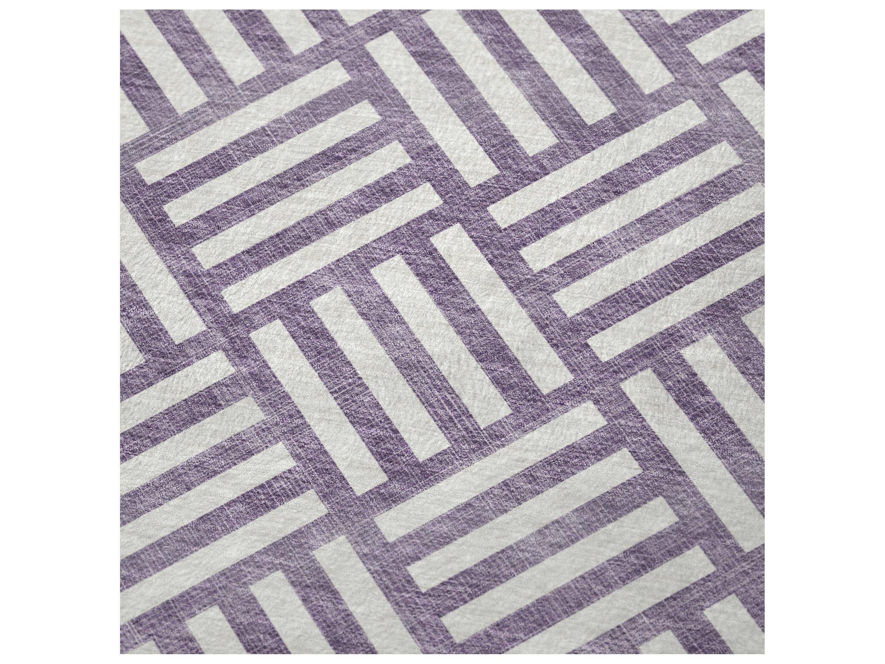 Dalyn Sherpa Purple Polyester Throw