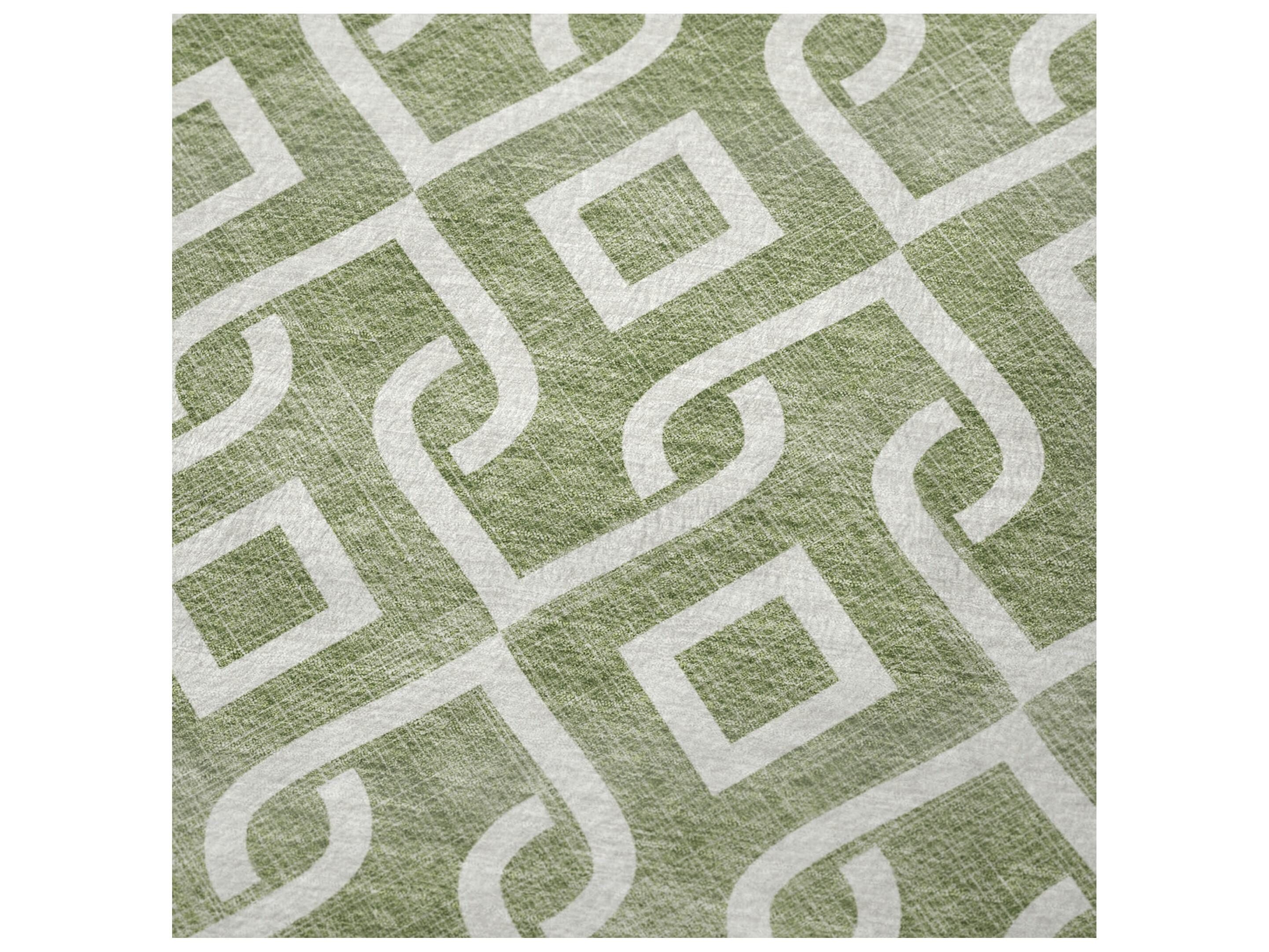 Dalyn Sherpa Green Polyester Throw
