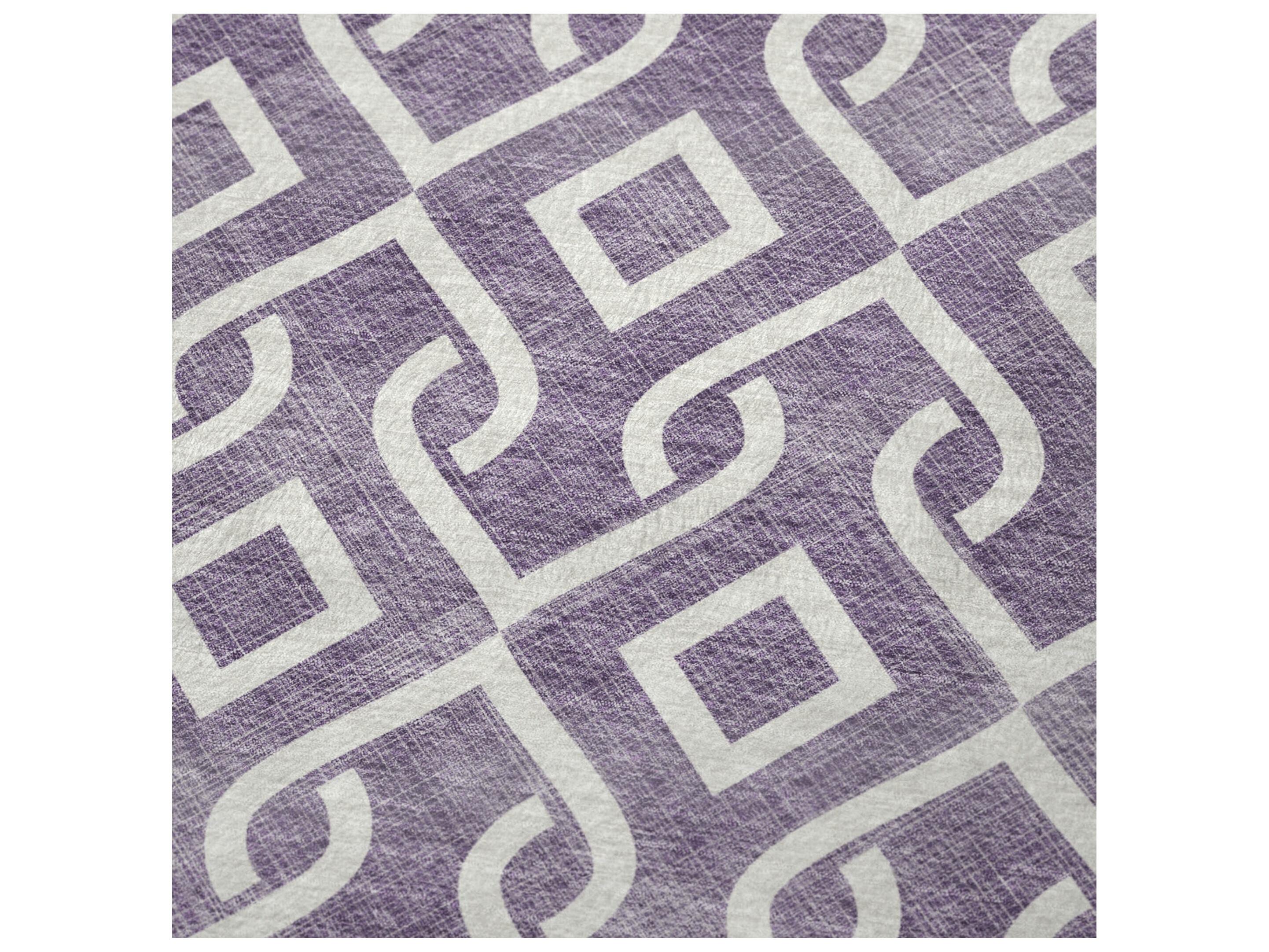 Dalyn Sherpa Purple Polyester Throw